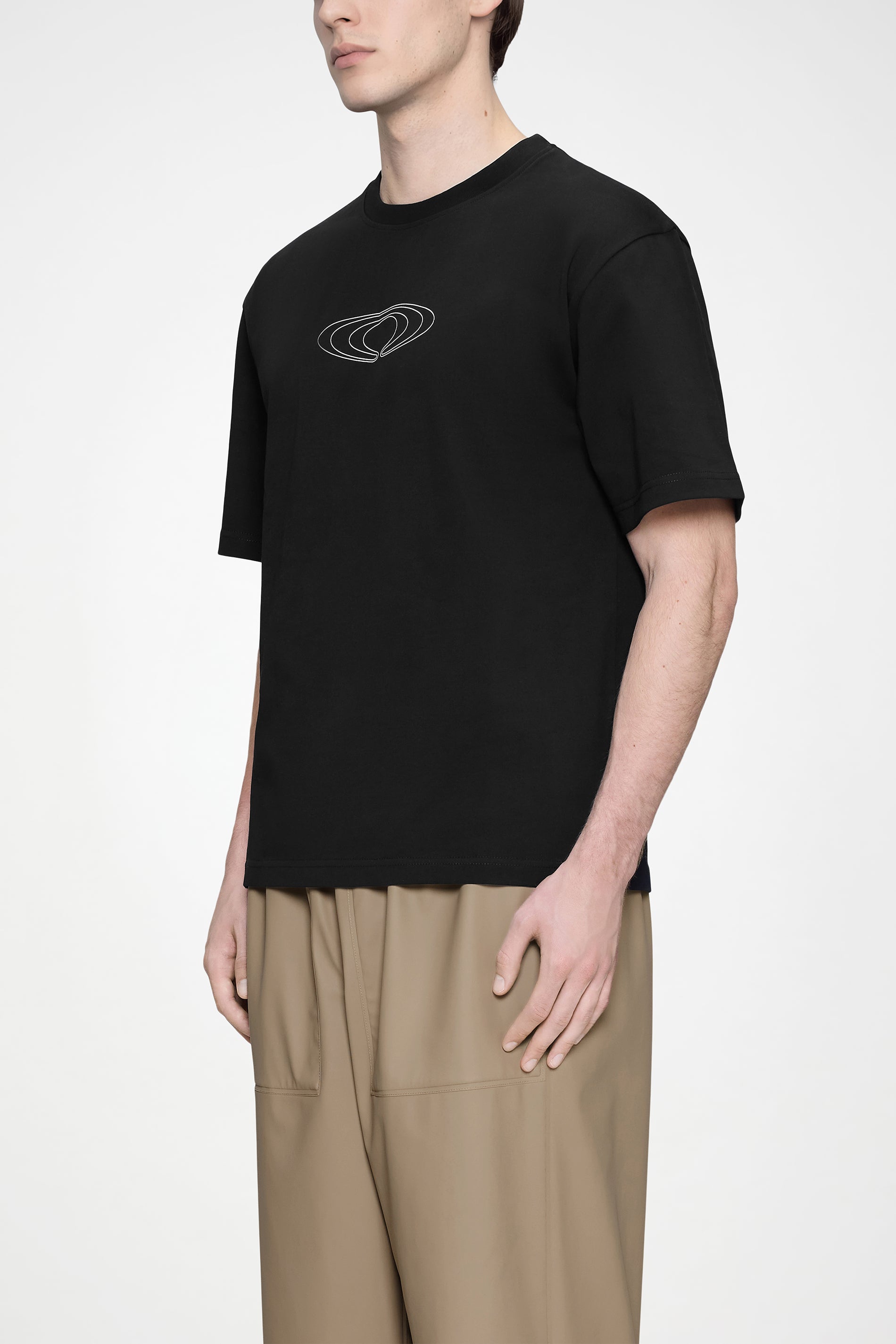 RAINS Classic T-shirt Splash Black Short Sleeve