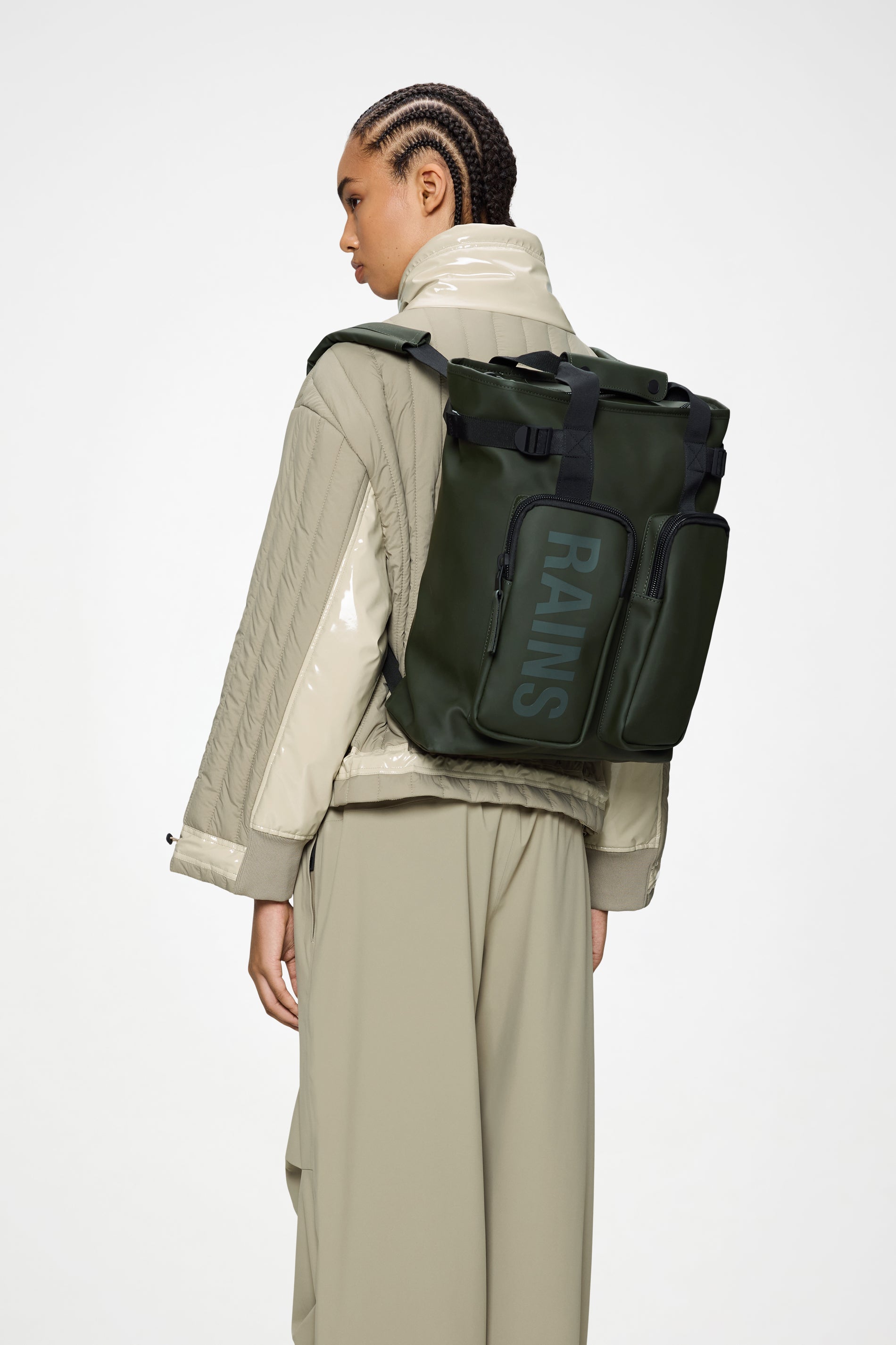 RAINS Texel Tote Backpack Green Backpack