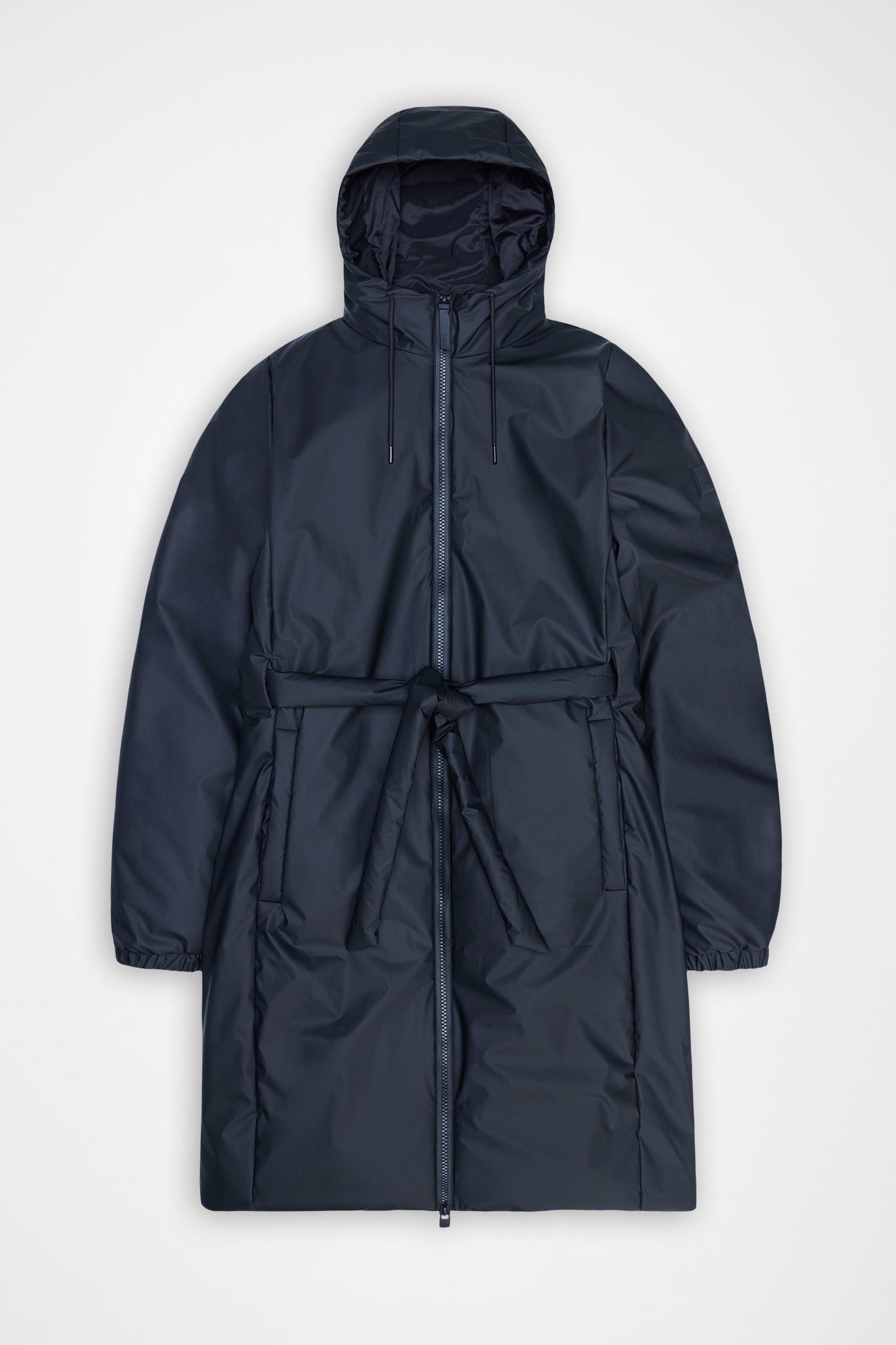 RAINS Lohja Long Insulated Curve Jacket Navy Jacket