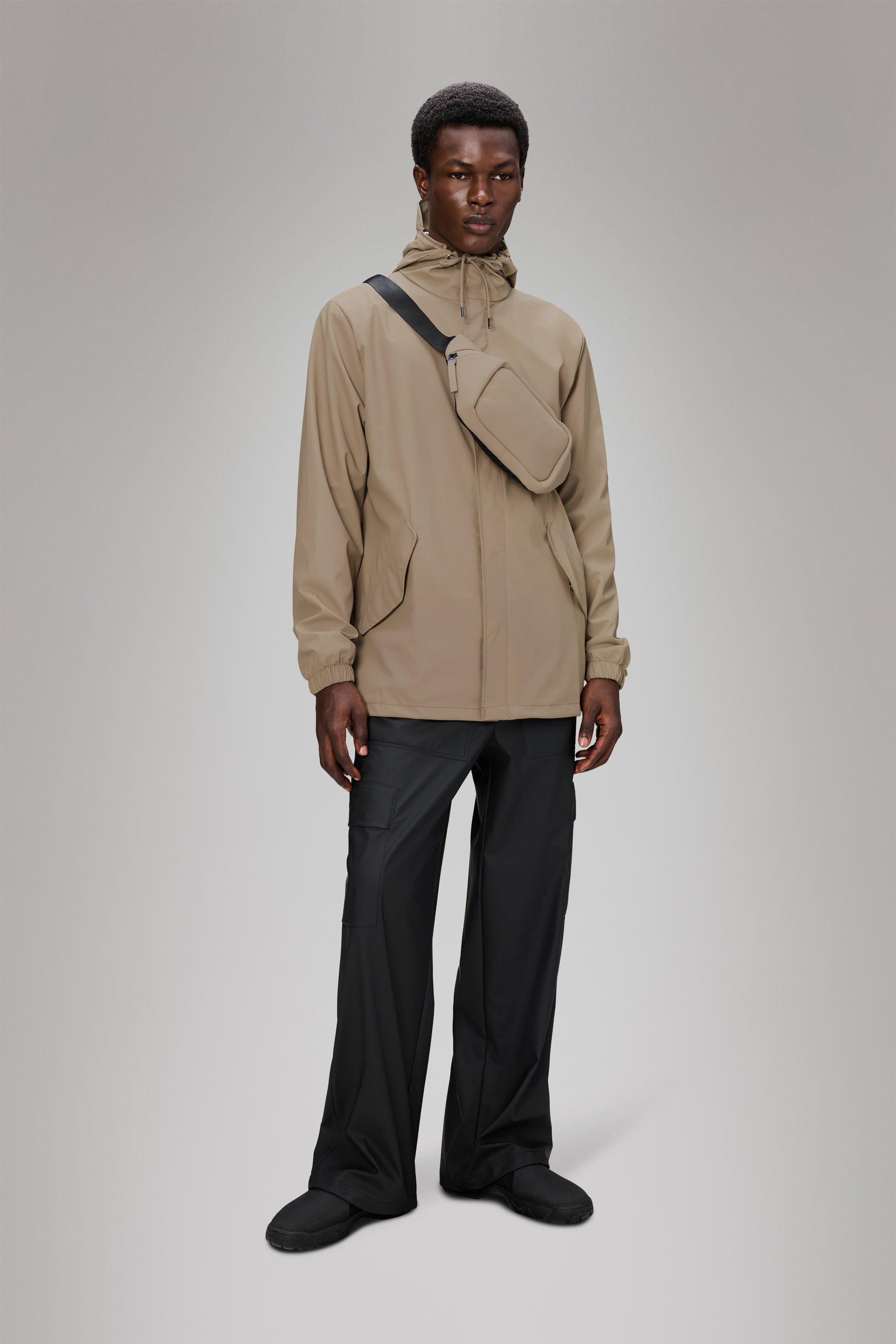 Rains Fishtail Jacket Beige Jacket