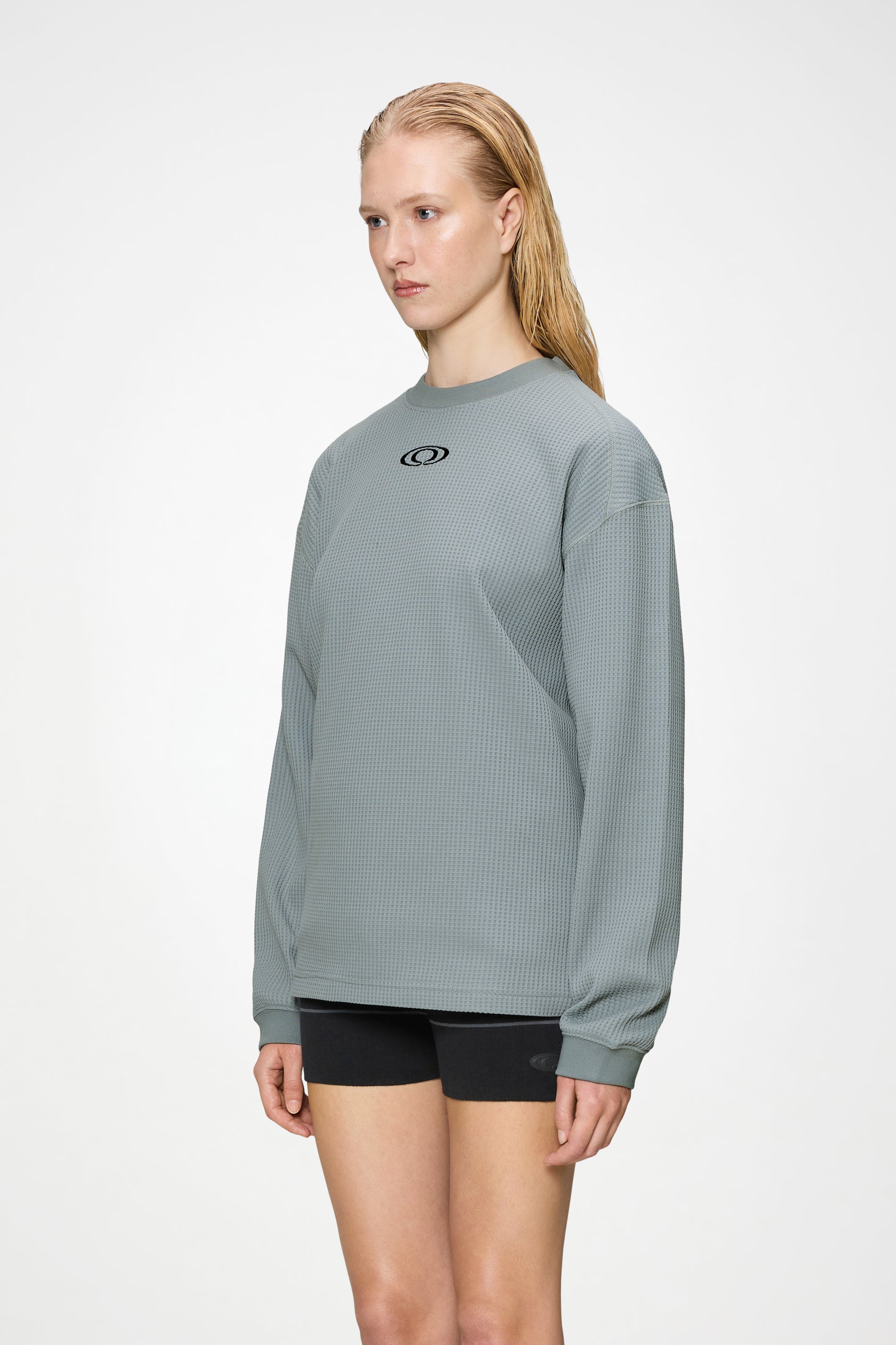 Waffle Long Sleeve T-shirt Splash