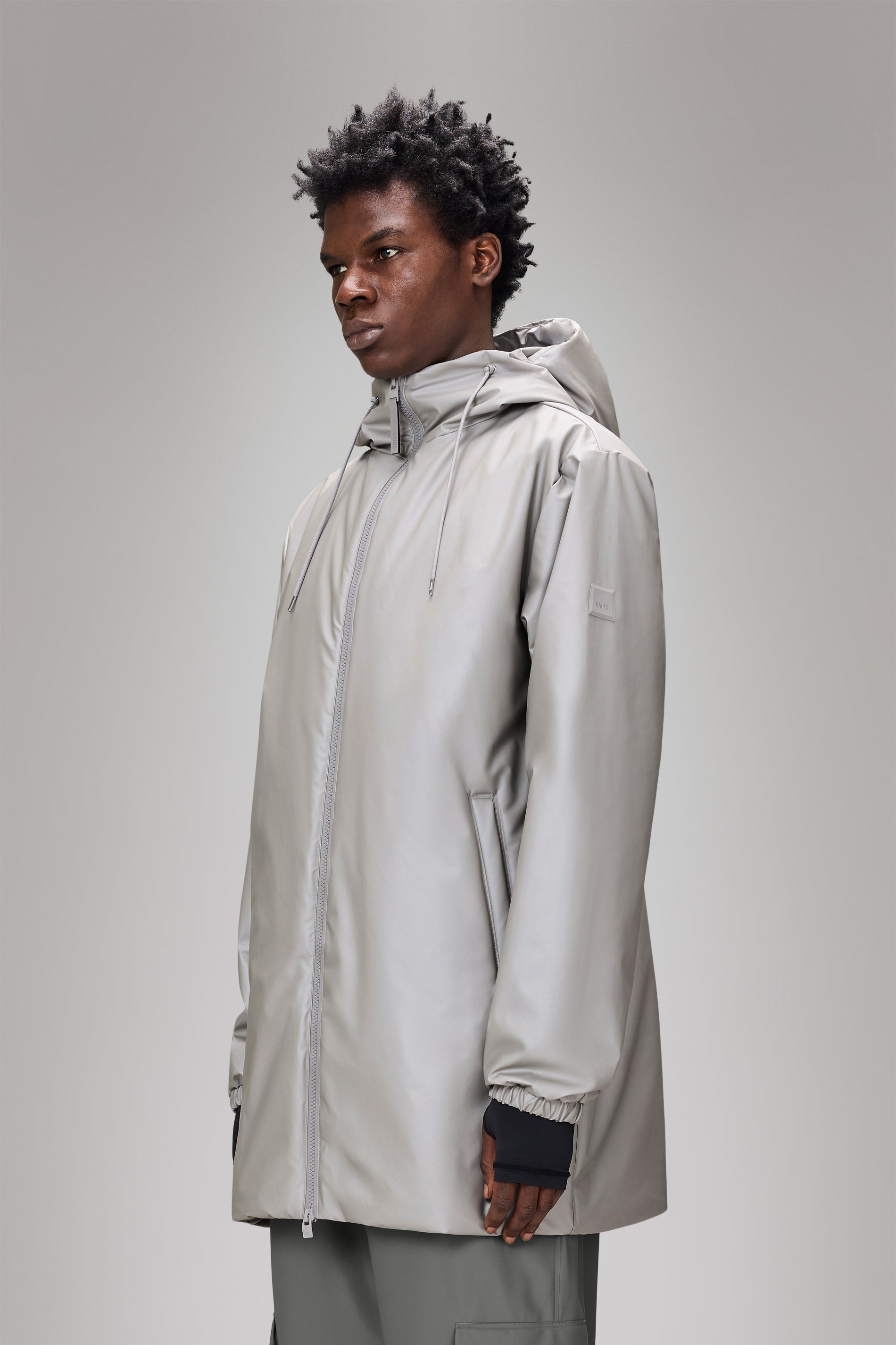RAINS Lohja Long Insulated Jacket Nimbus Jacket