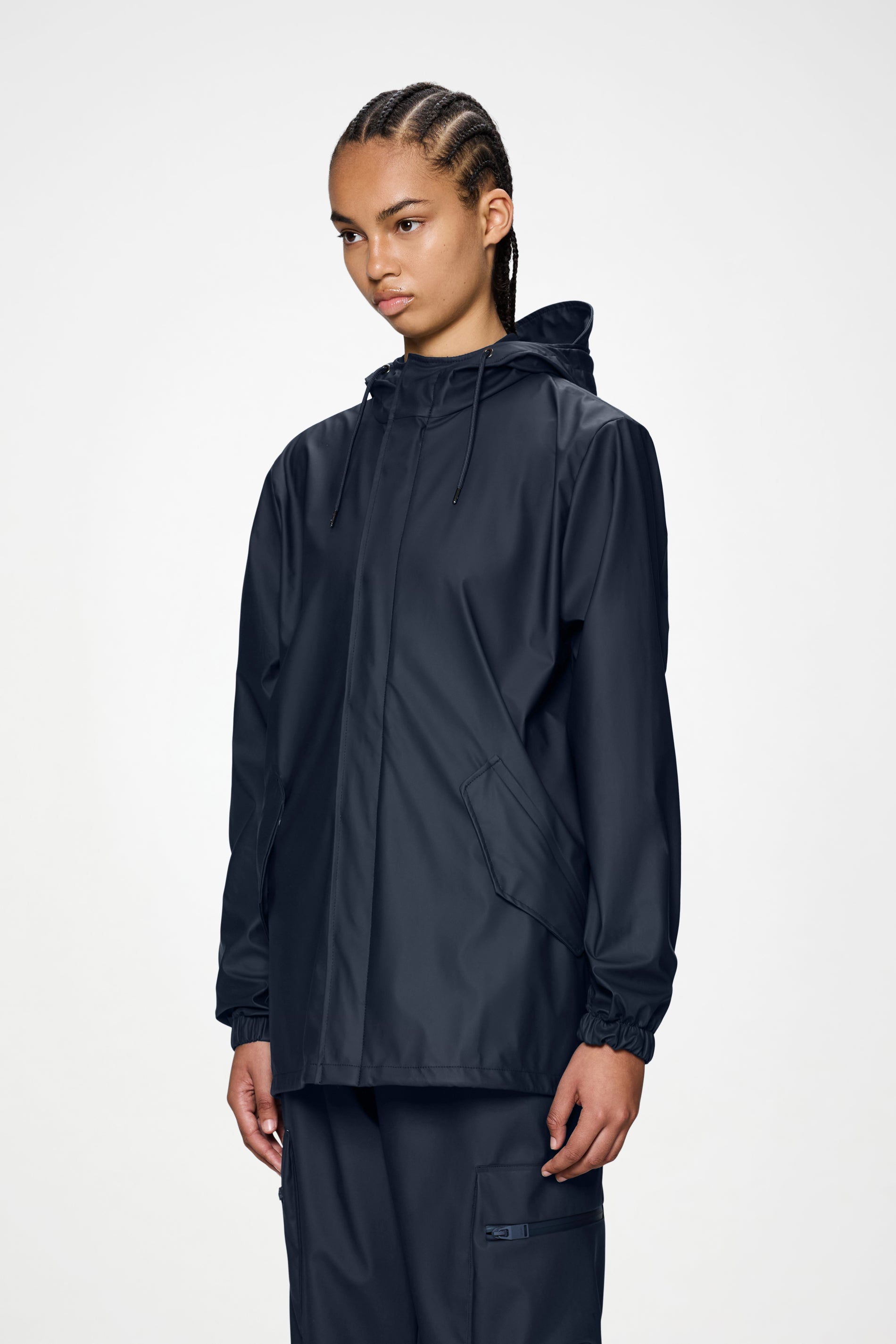RAINS Fishtail Jacket Navy Jacket