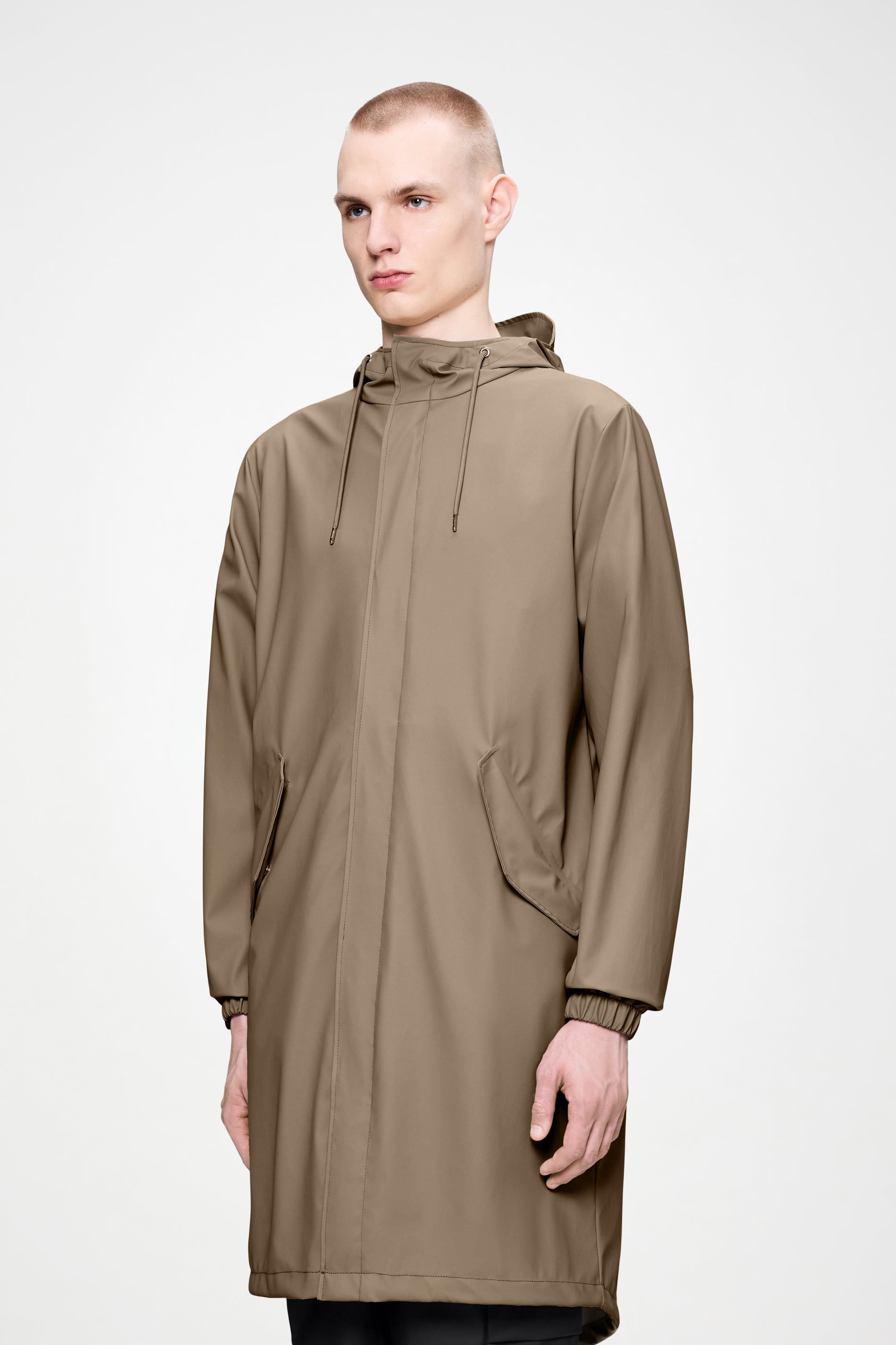 RAINS Fishtail Parka Beige Jacket