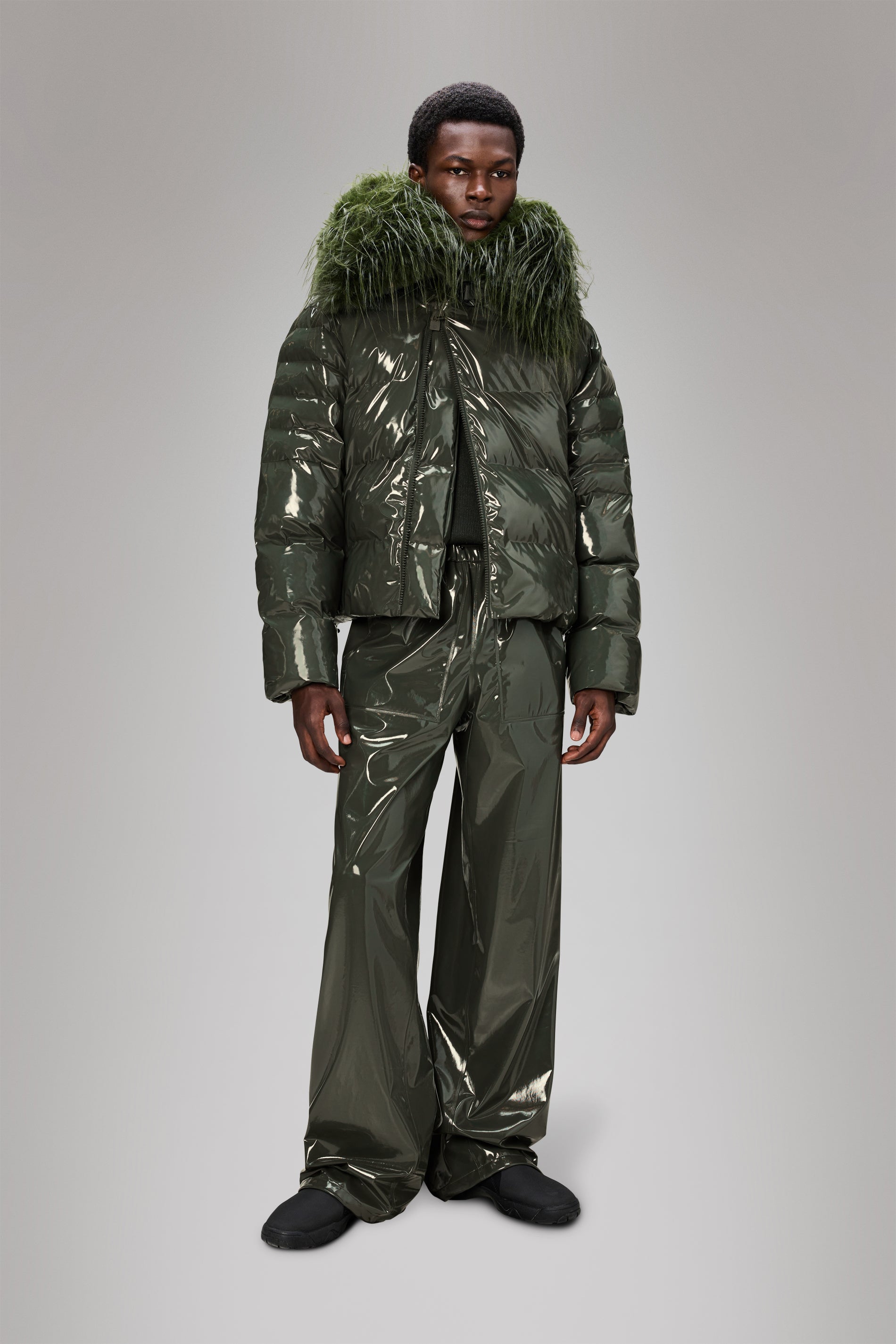 Rains Alta Vision Fleece Jacket Swamp Jacket