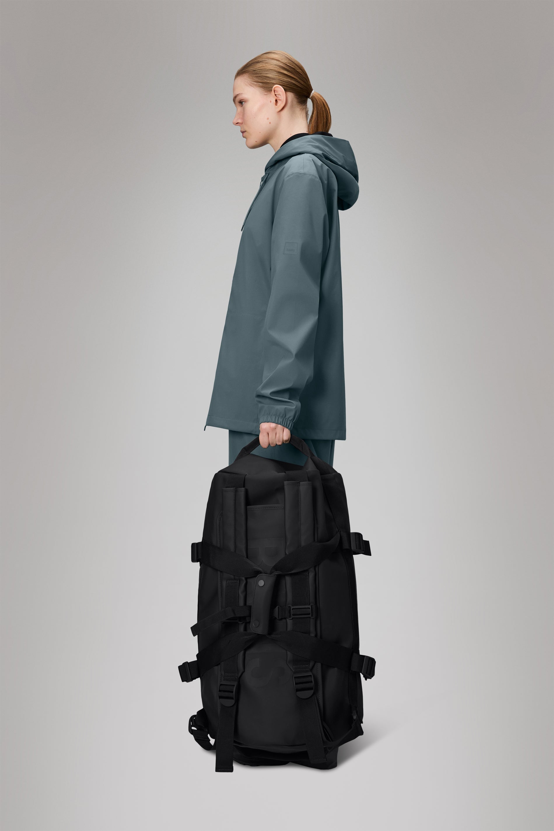RAINS Texel Duffel Bag Black Duffel