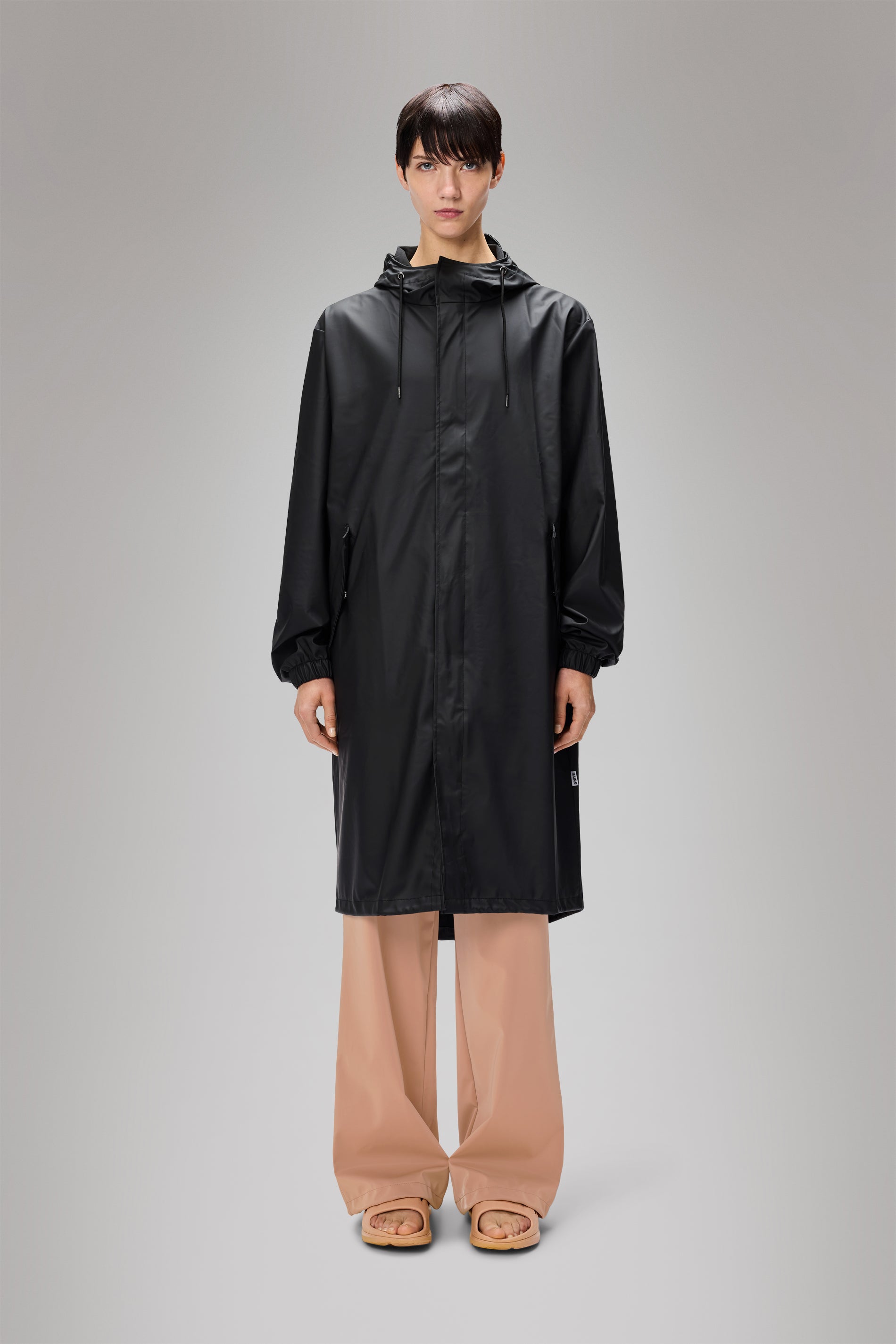 RAINS Fishtail Parka Black Jacket