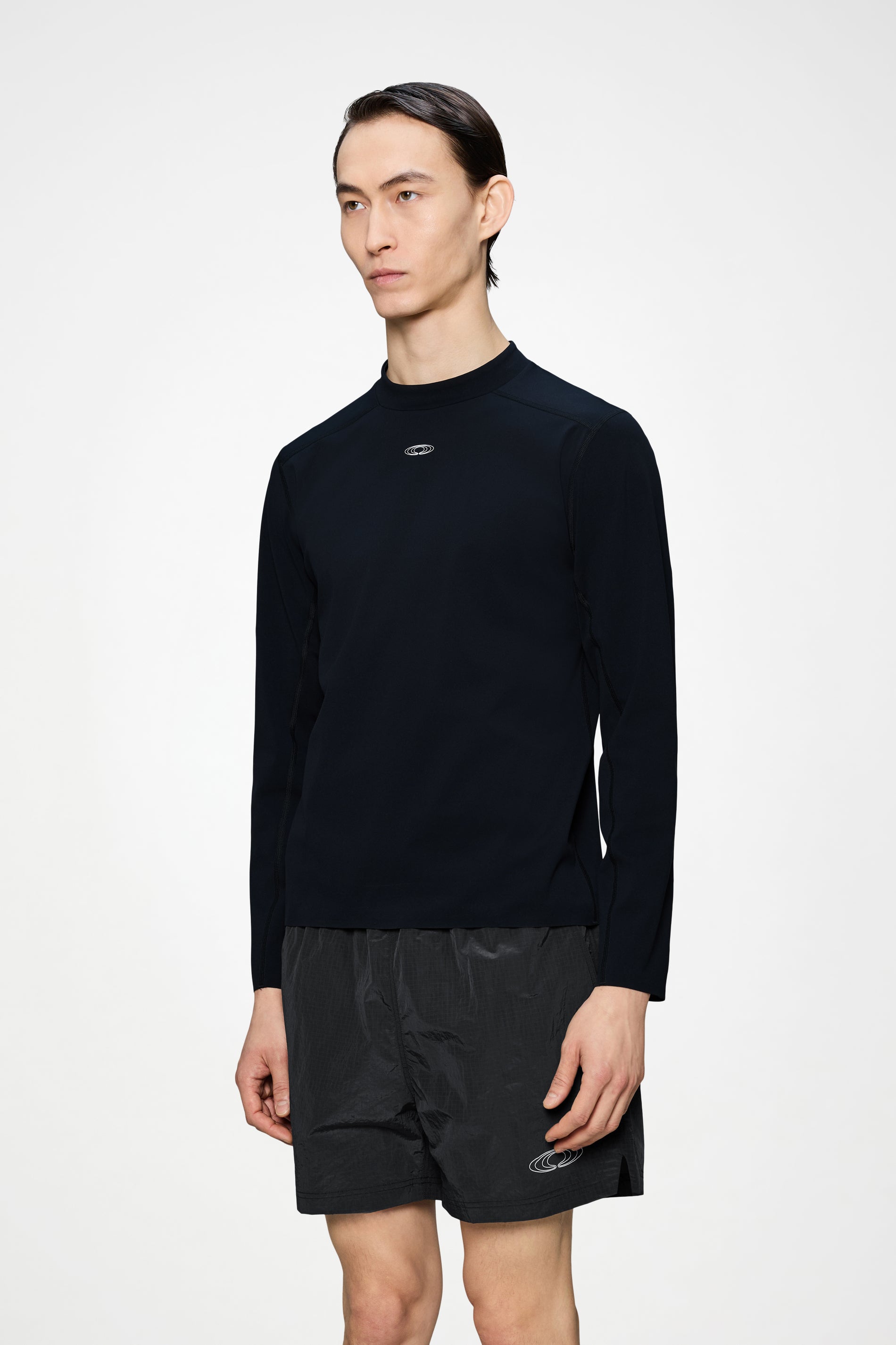 RAINS Warm-Up Long Sleeve Top Black Long Sleeve