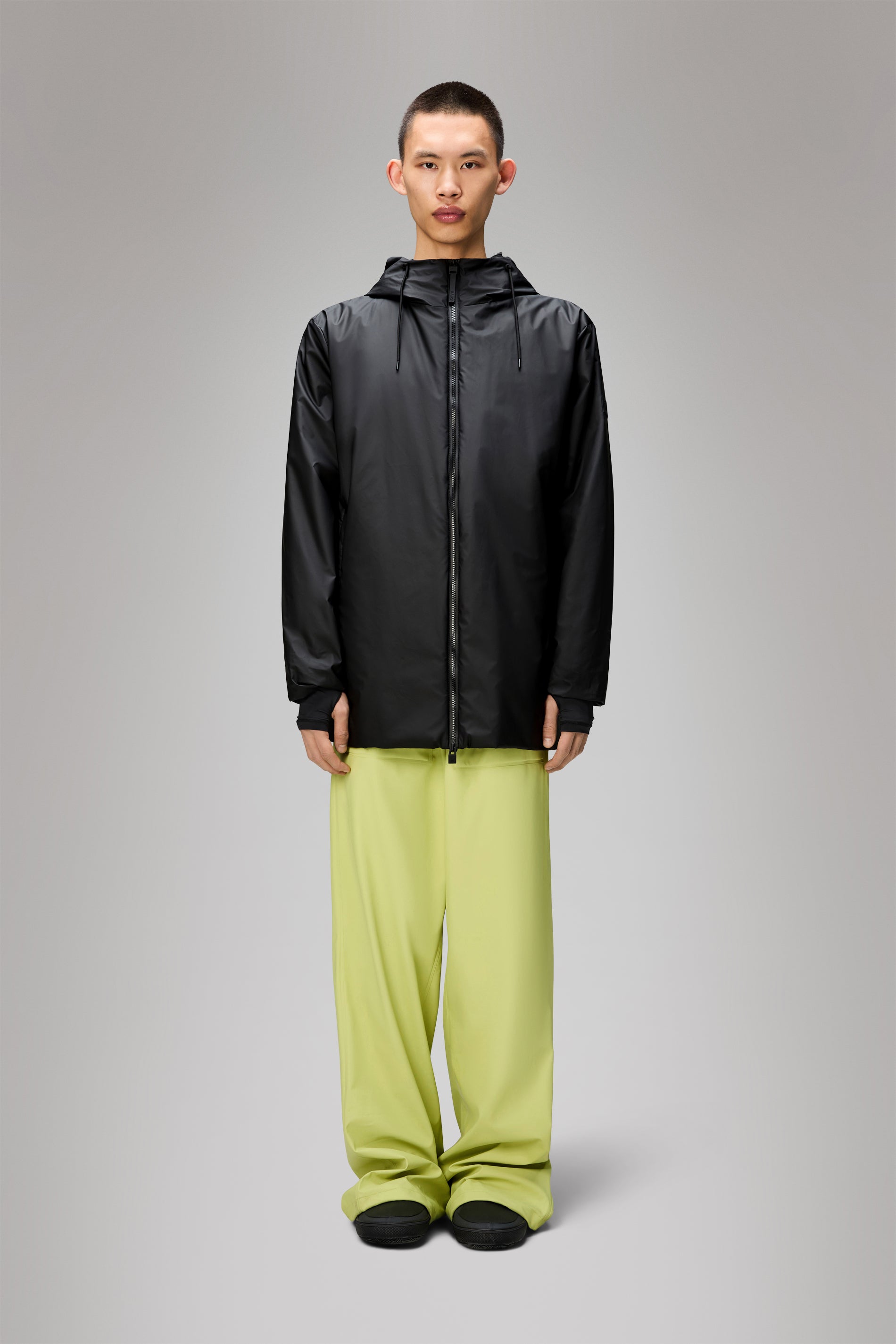 RAINS Lohja Long Insulated Jacket Black Jacket