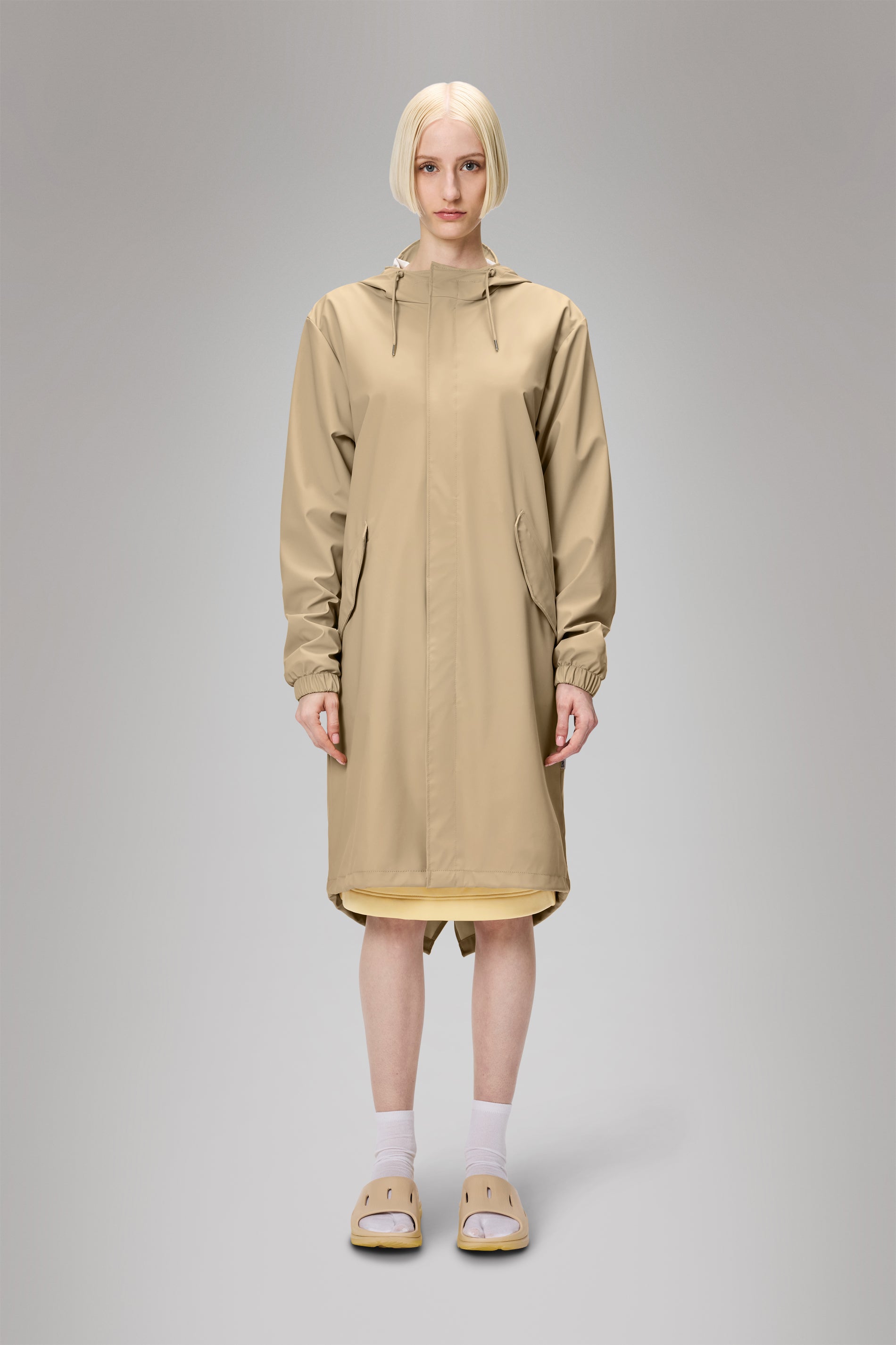 RAINS Fishtail Parka Sand Jacket