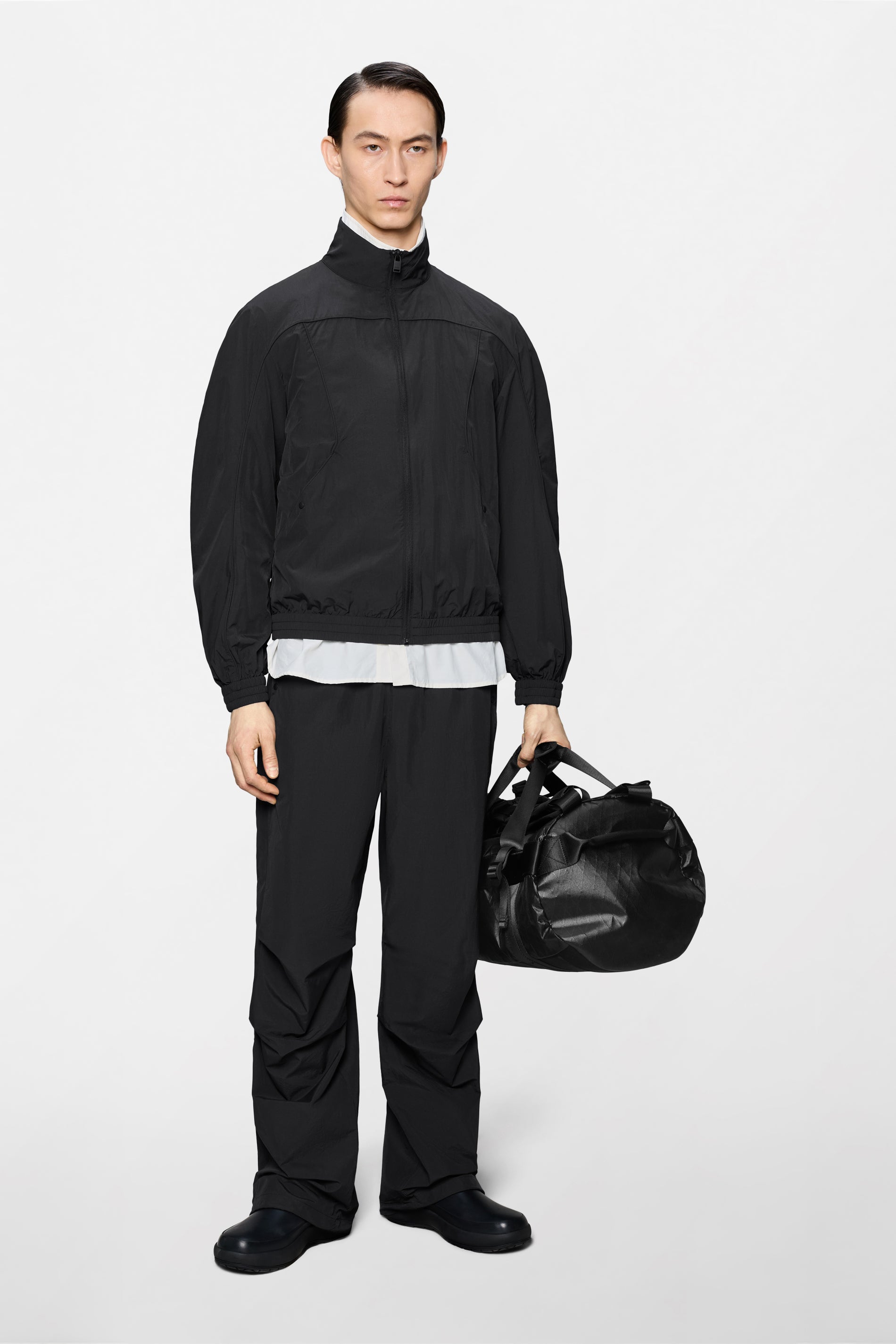 RAINS Cooldown Track Top Black Jacket
