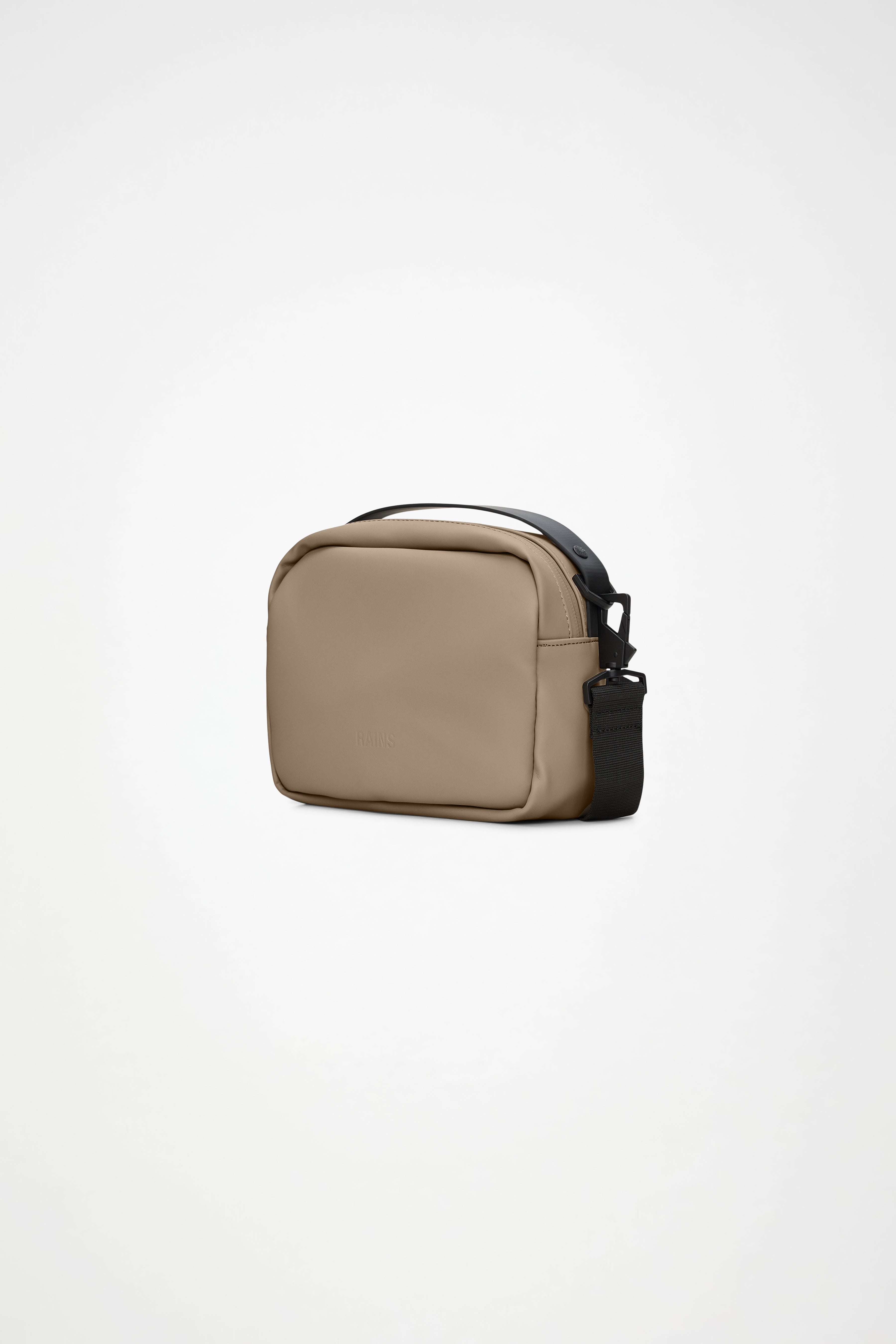 RAINS Box Bag Beige Crossbody