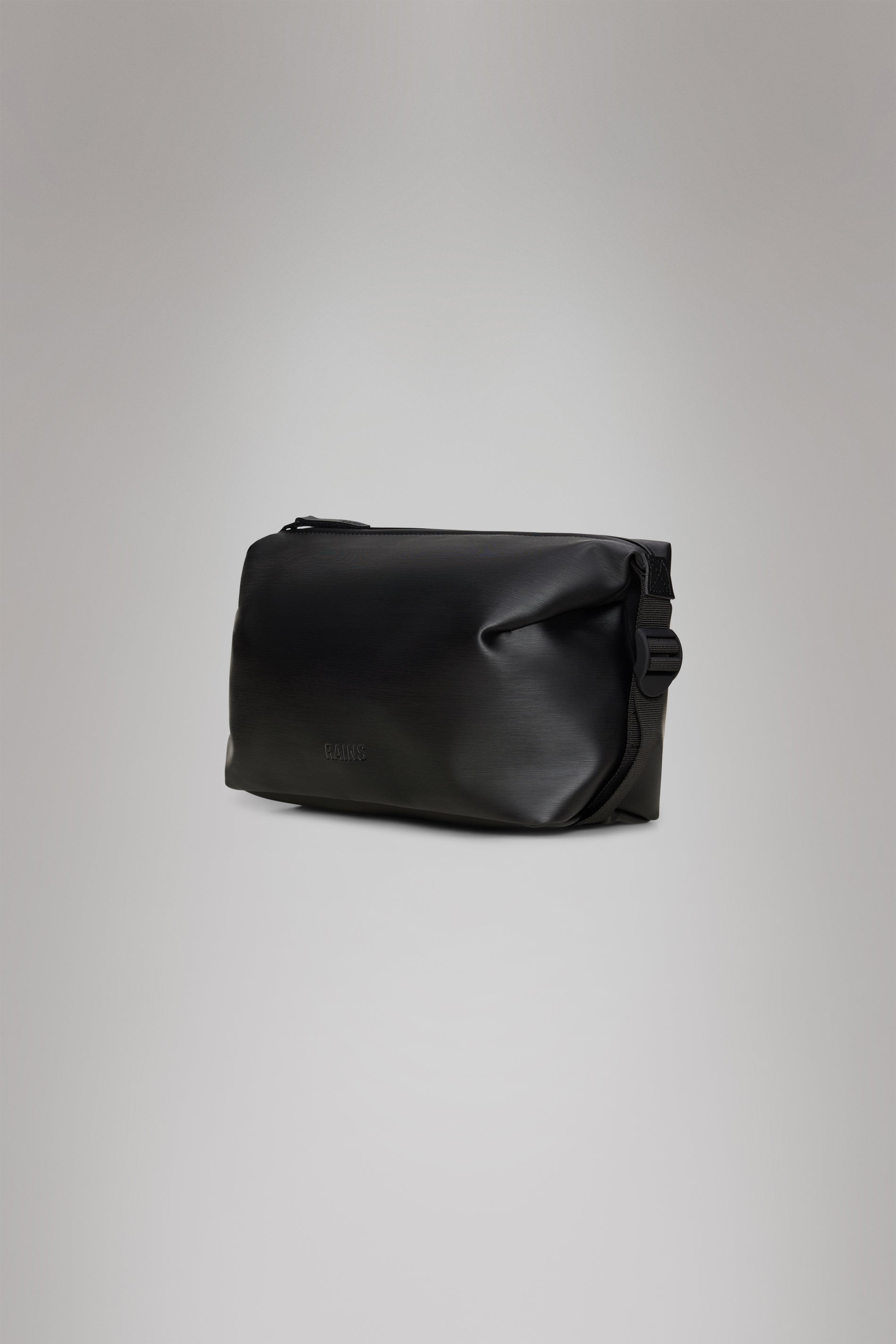 RAINS Hilo Wash Bag Black Grain 4.40L H18 x D12 x W26 cm Wash Bag