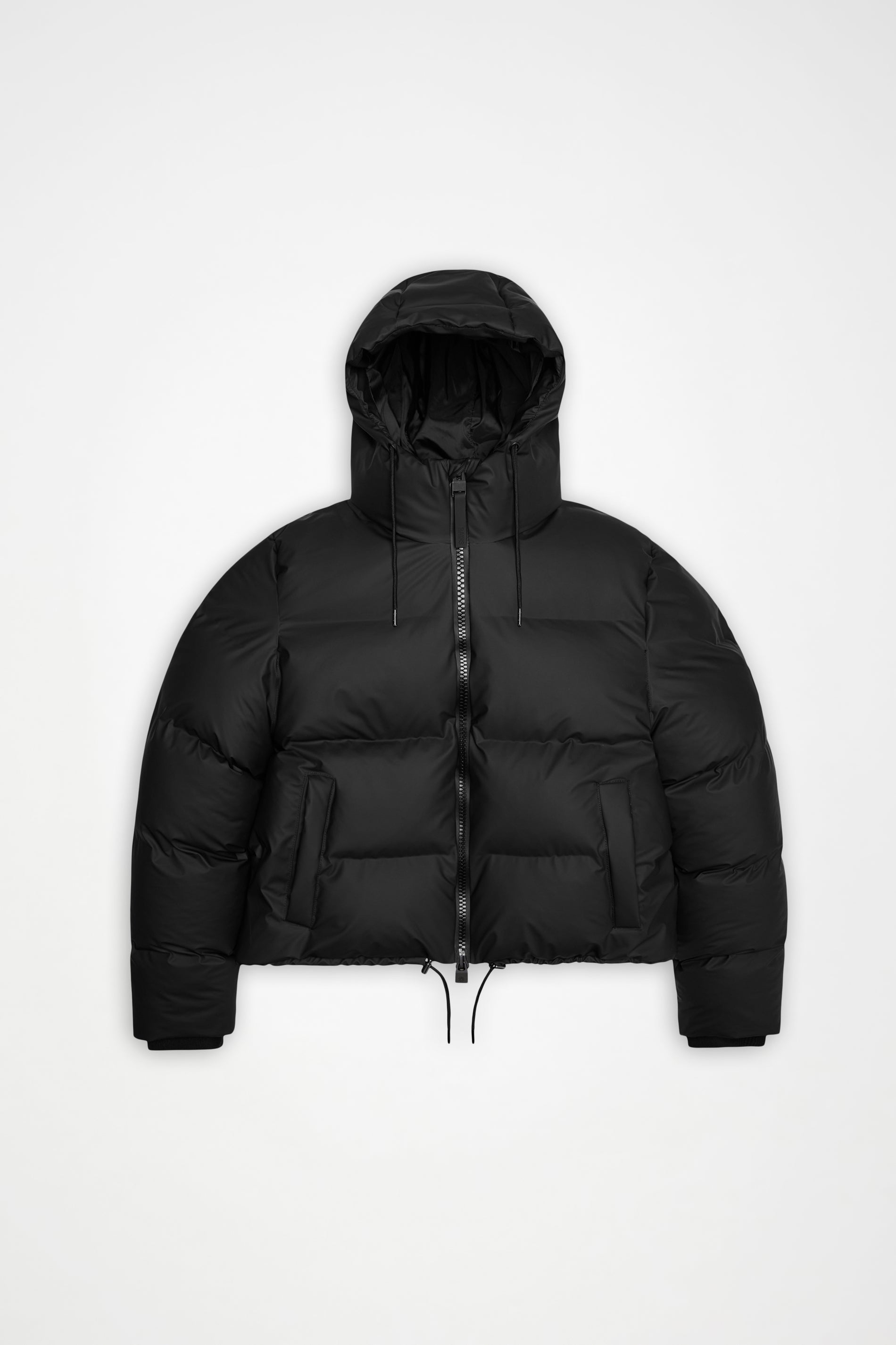 RAINS Alta Short Puffer Jacket Black Jacket