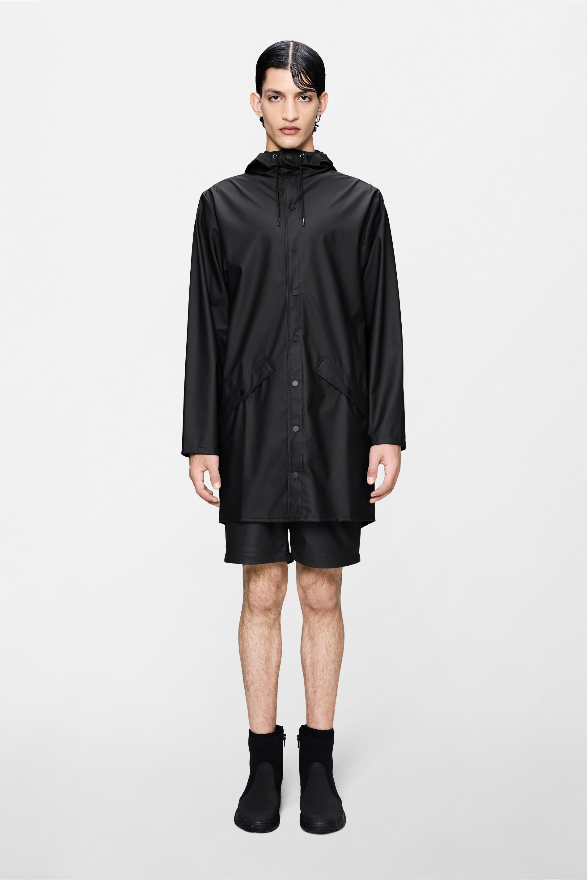 RAINS Long Jacket Black Jacket