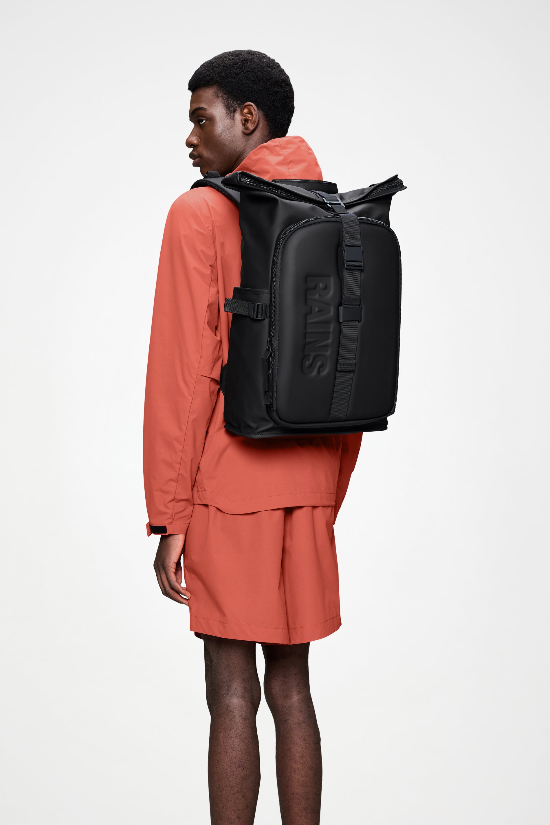 RAINS Texel Moulded Backpack Black 23L H61 x D16 x W34 cm Backpack