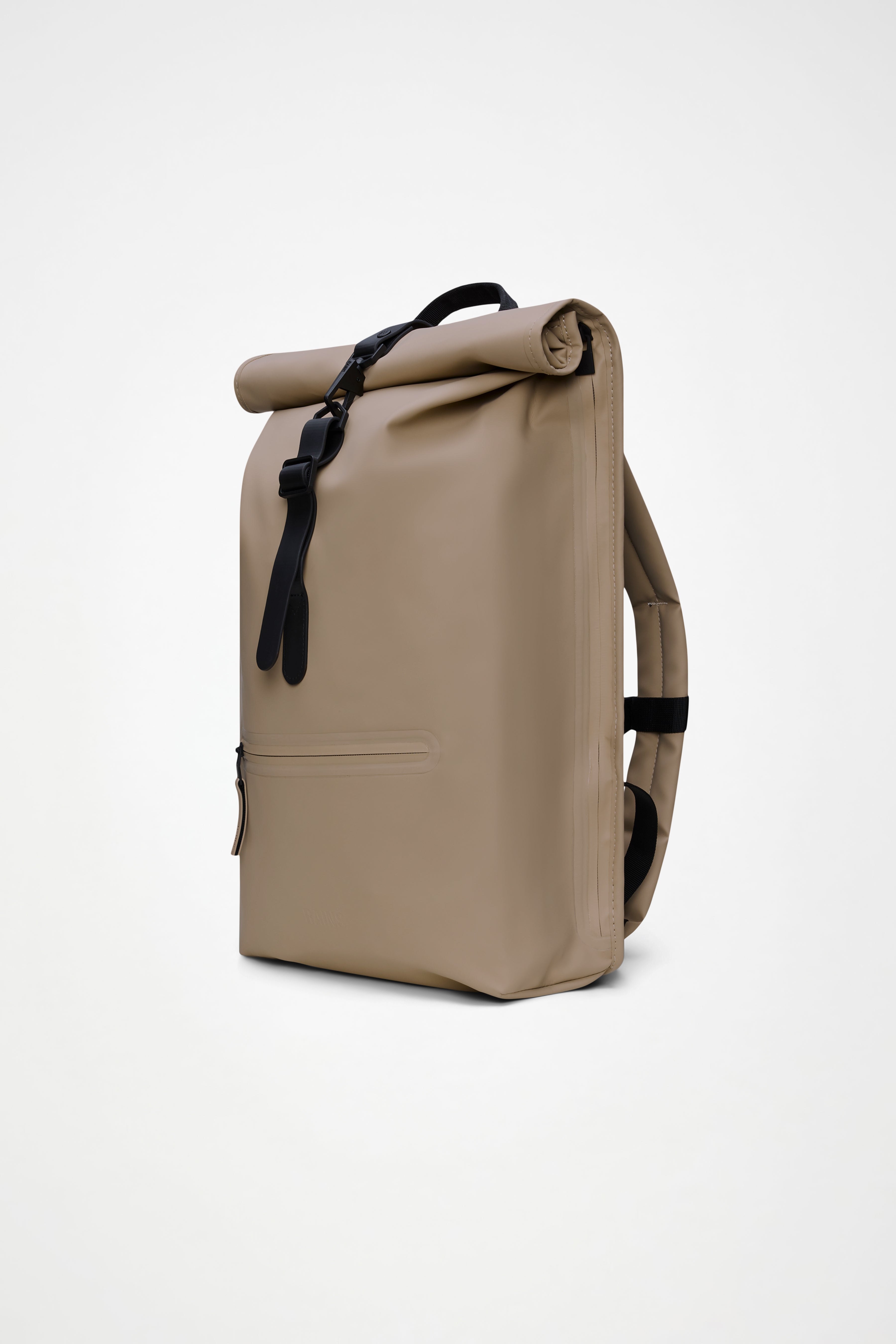 RAINS Rolltop Rucksack Beige 17L H60 x D11 x W32 cm Backpack