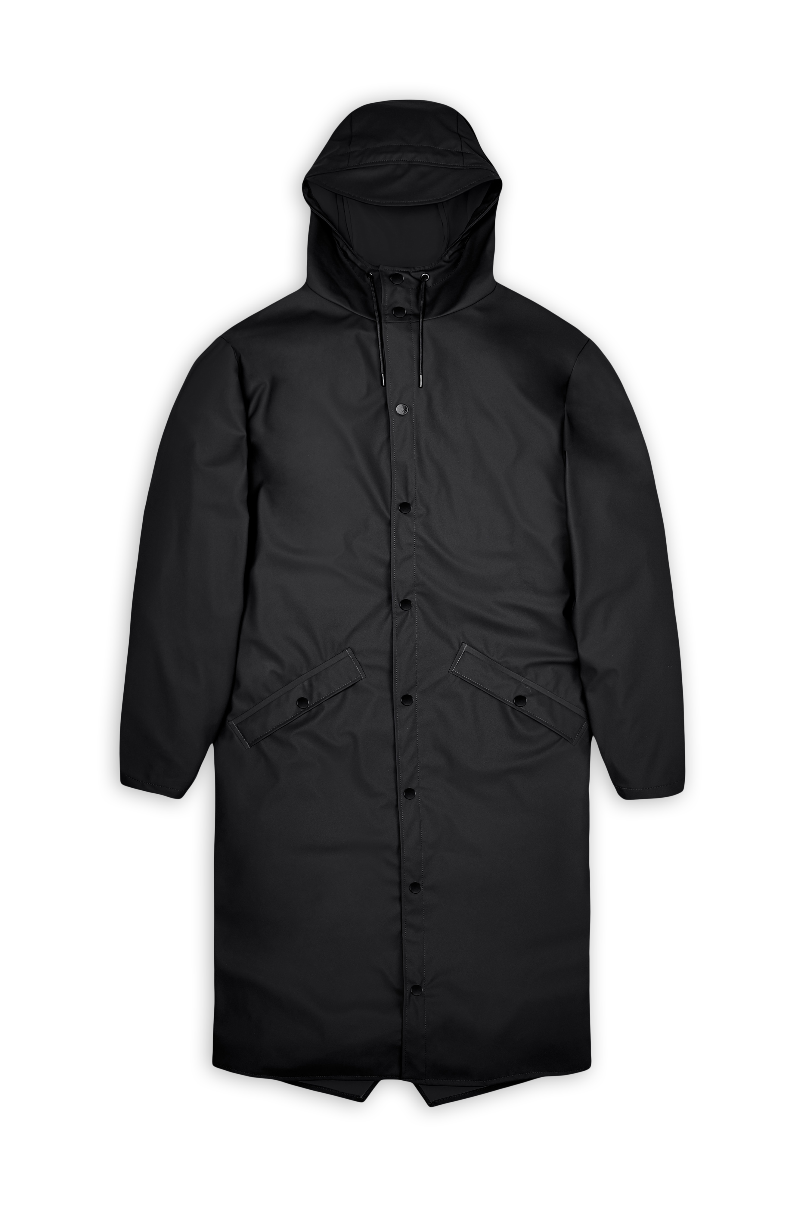 RAINS Longer Jacket Black Jacket