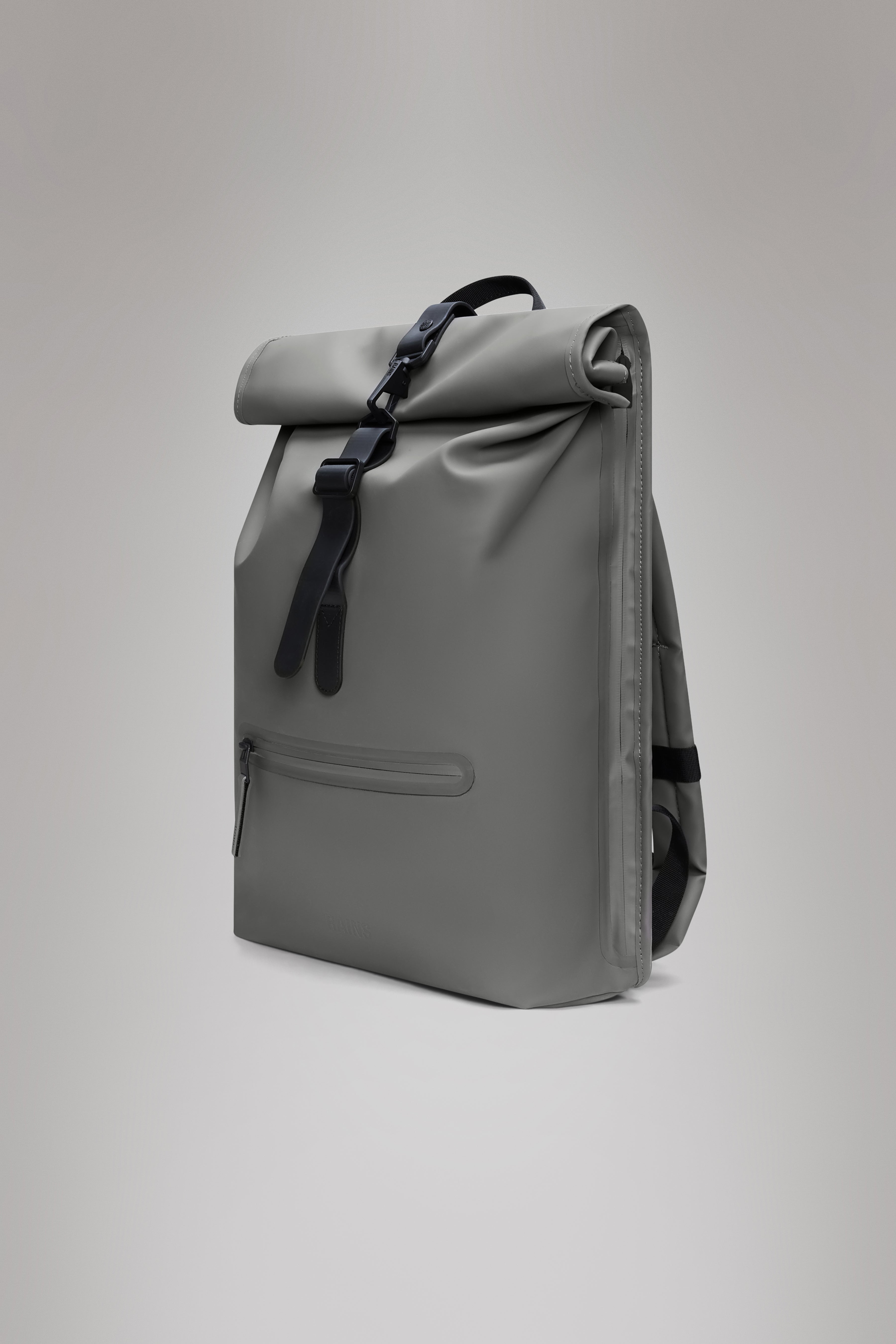 RAINS Rolltop Rucksack Grey 17L H60 x D11 x W32 cm Backpack