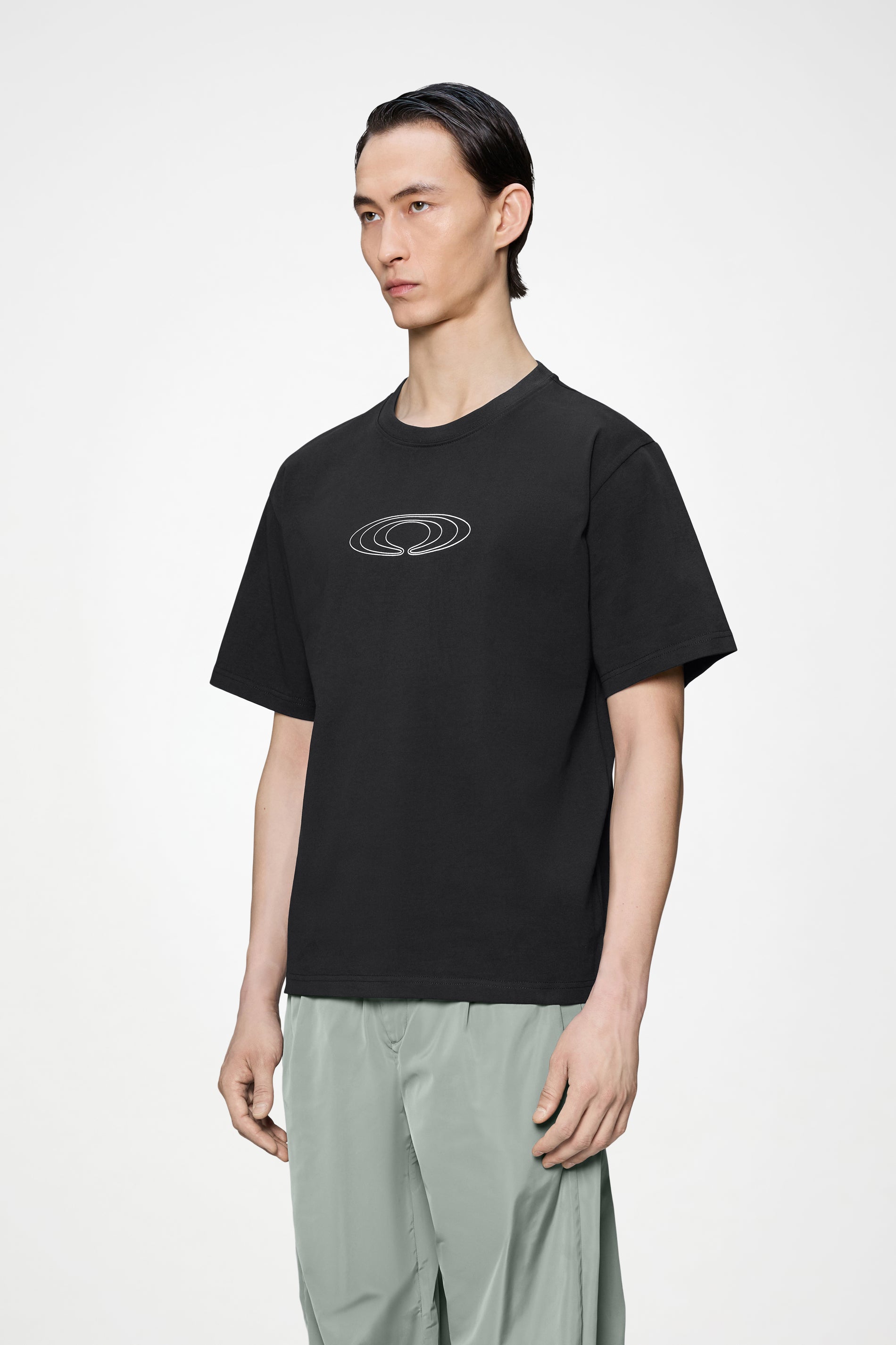 RAINS Classic T-shirt Splash Black Short Sleeve