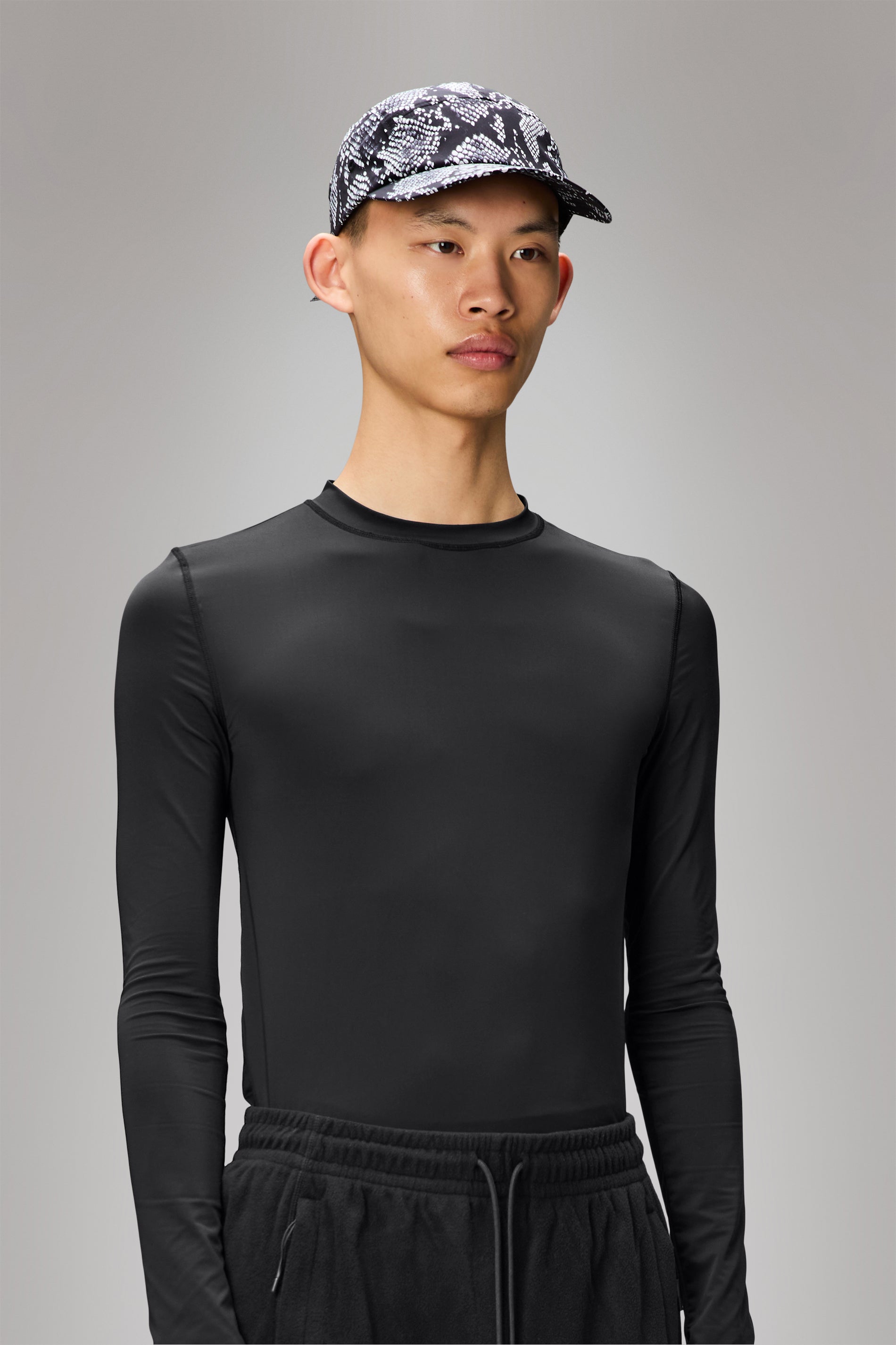 RAINS Snake Mito 5 Panel Cap Black Headwear