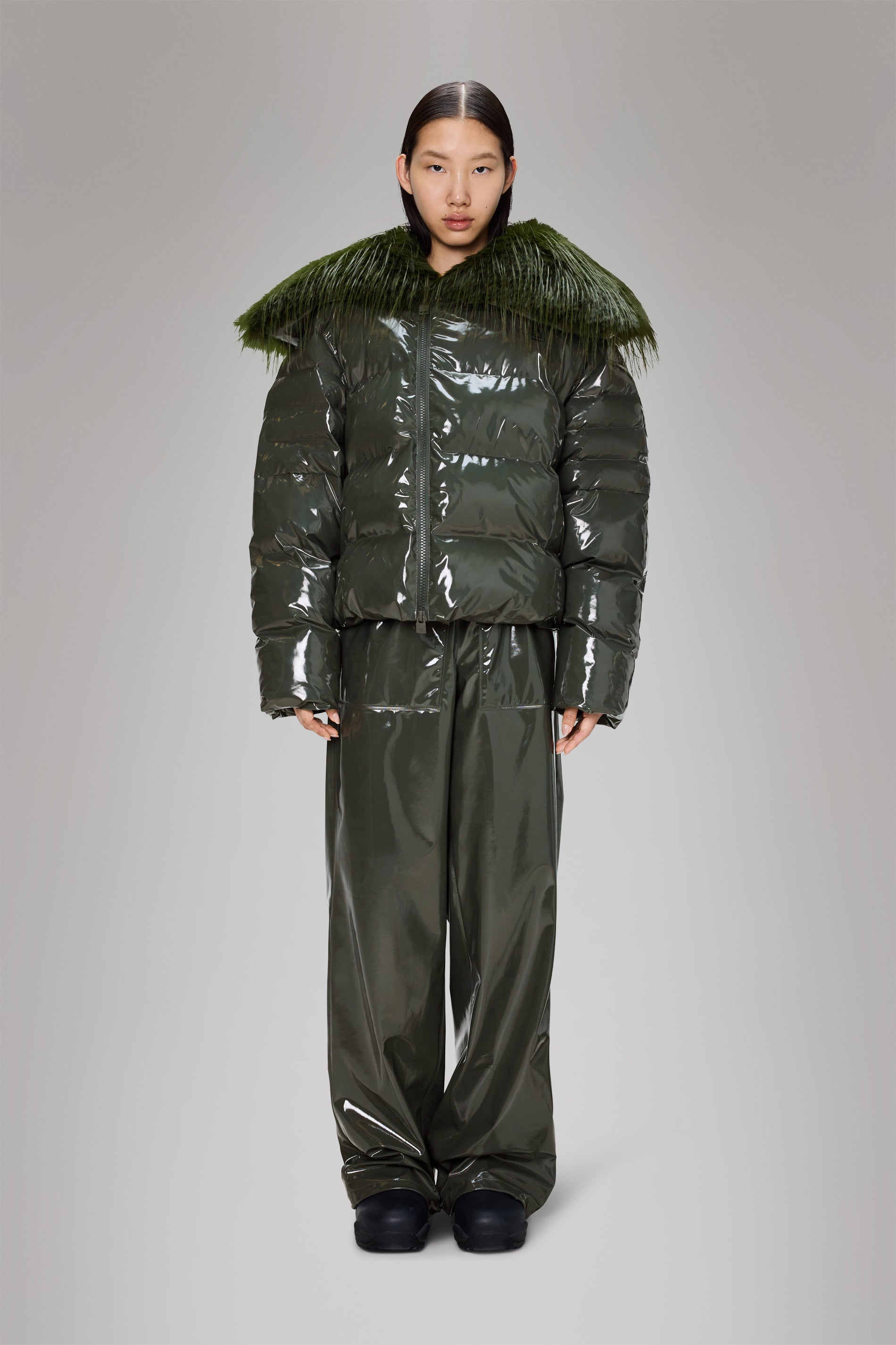 Rains Alta Vision Fleece Jacket Swamp Jacket