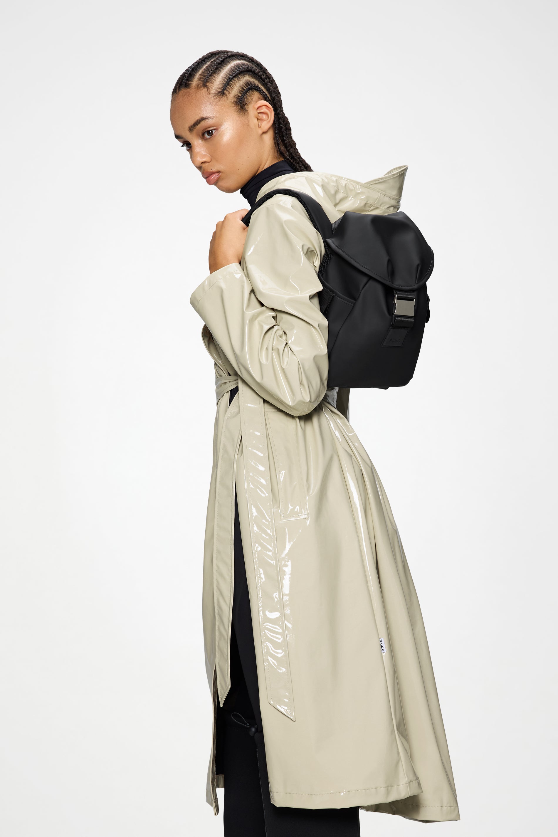 RAINS Valera Bucket Backpack Mini Black Backpack