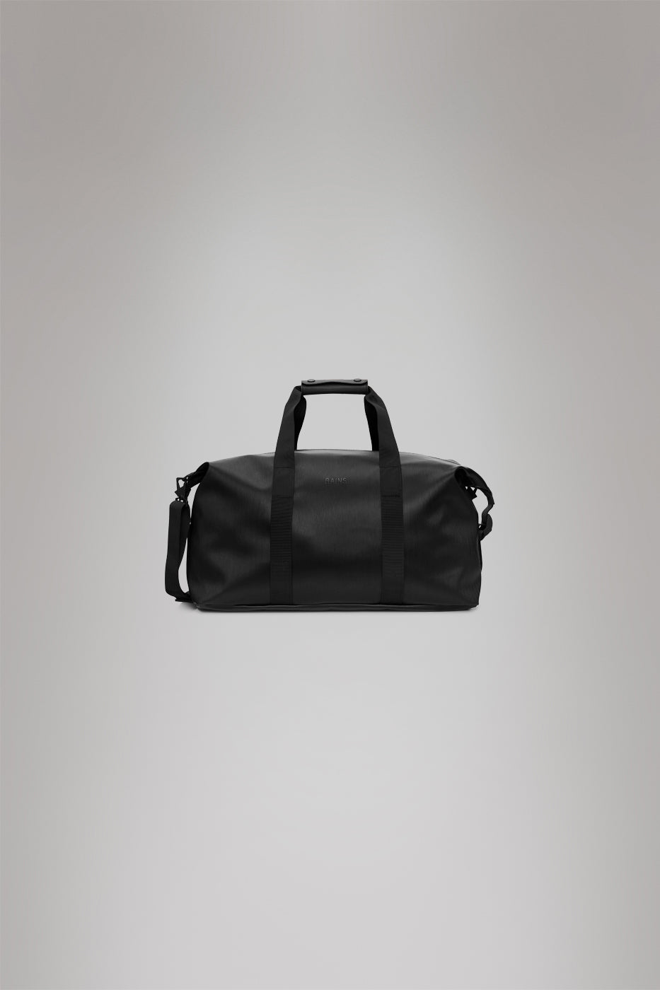 RAINS Hilo Weekend Bag Black Grain 36L H35 x D26 x W62 cm Weekender