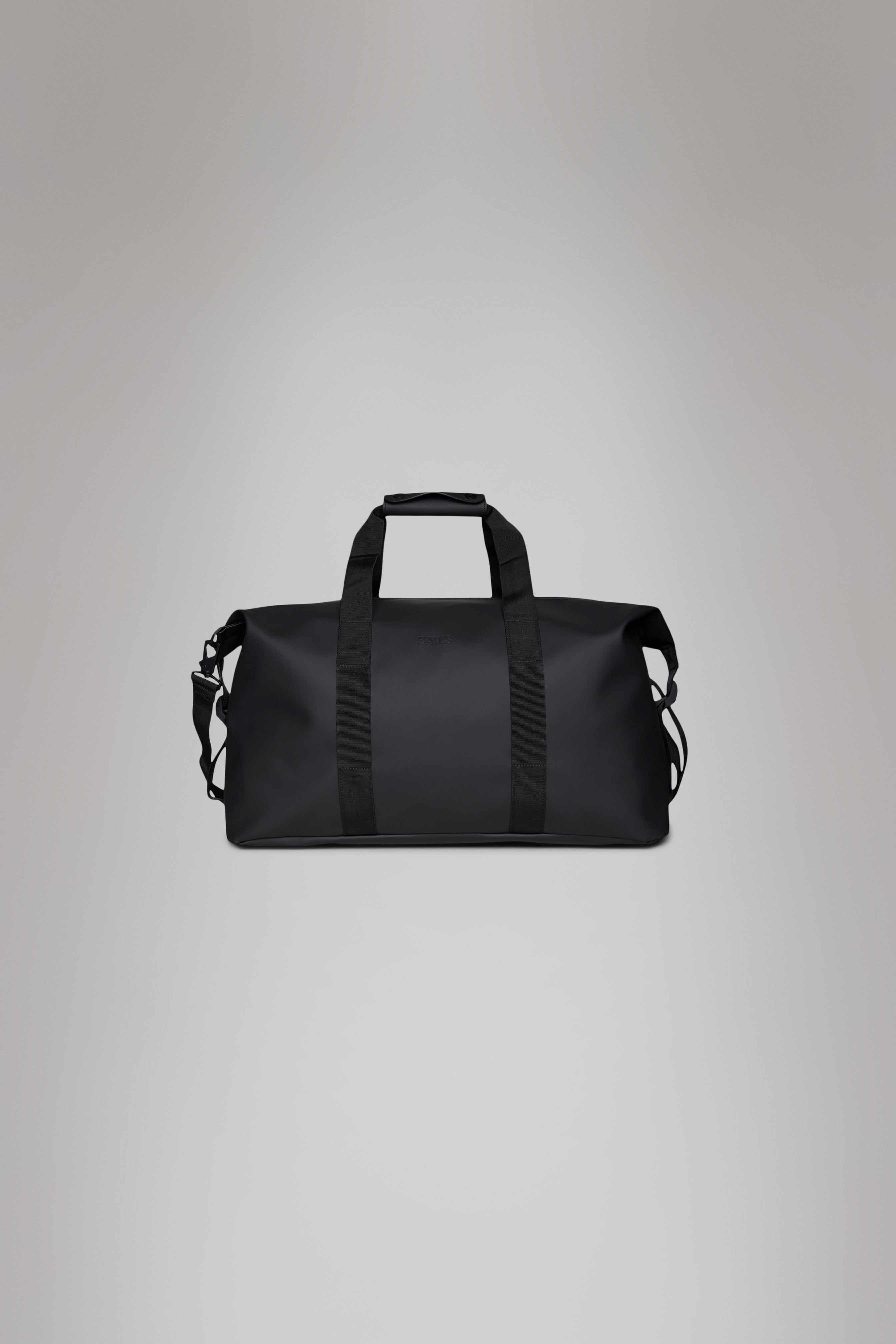 RAINS Hilo Weekend Bag Black 36L H35 x D26 x W62 cm Weekender