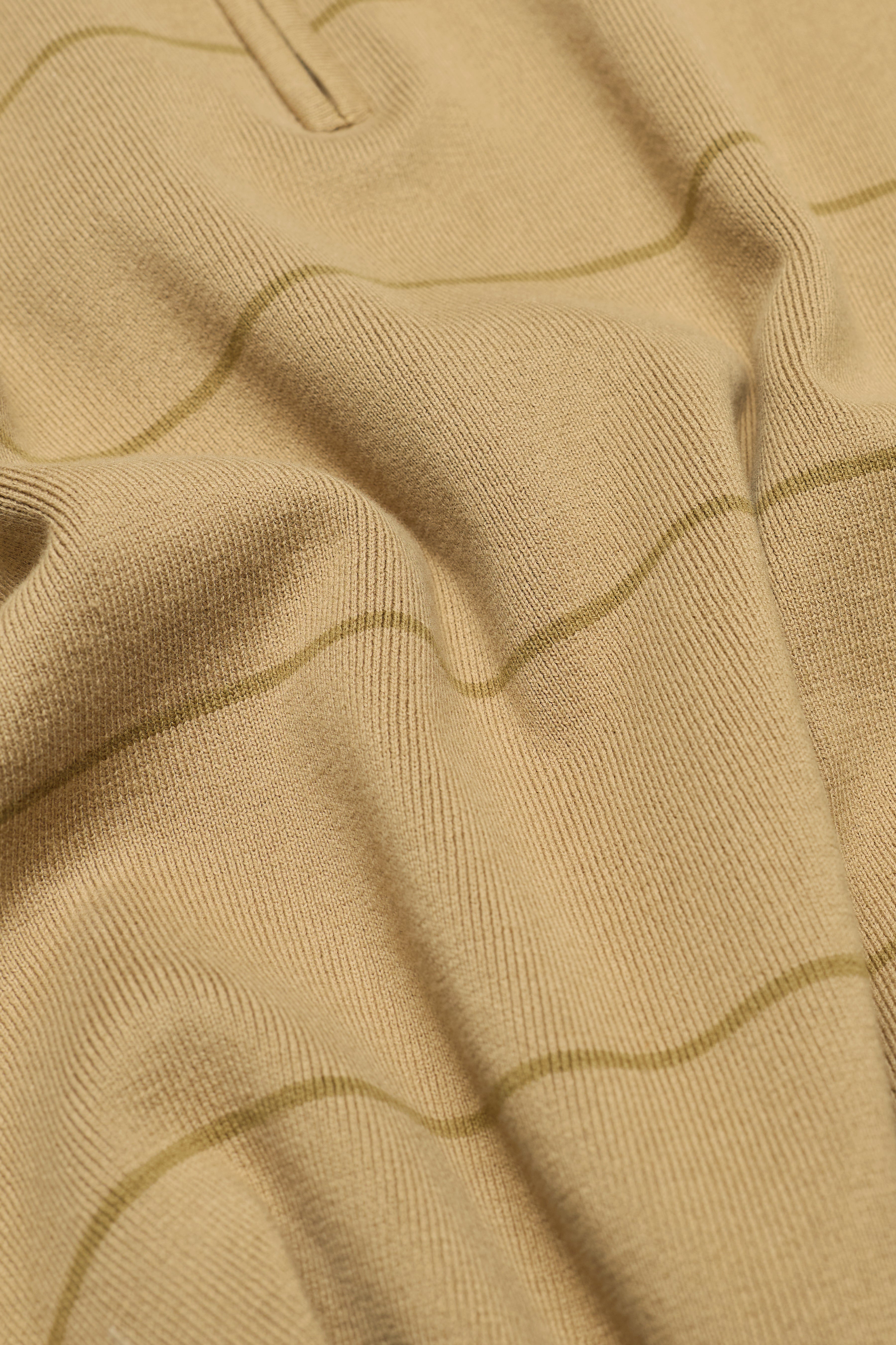 Striped Knit Long Sleeve Polo