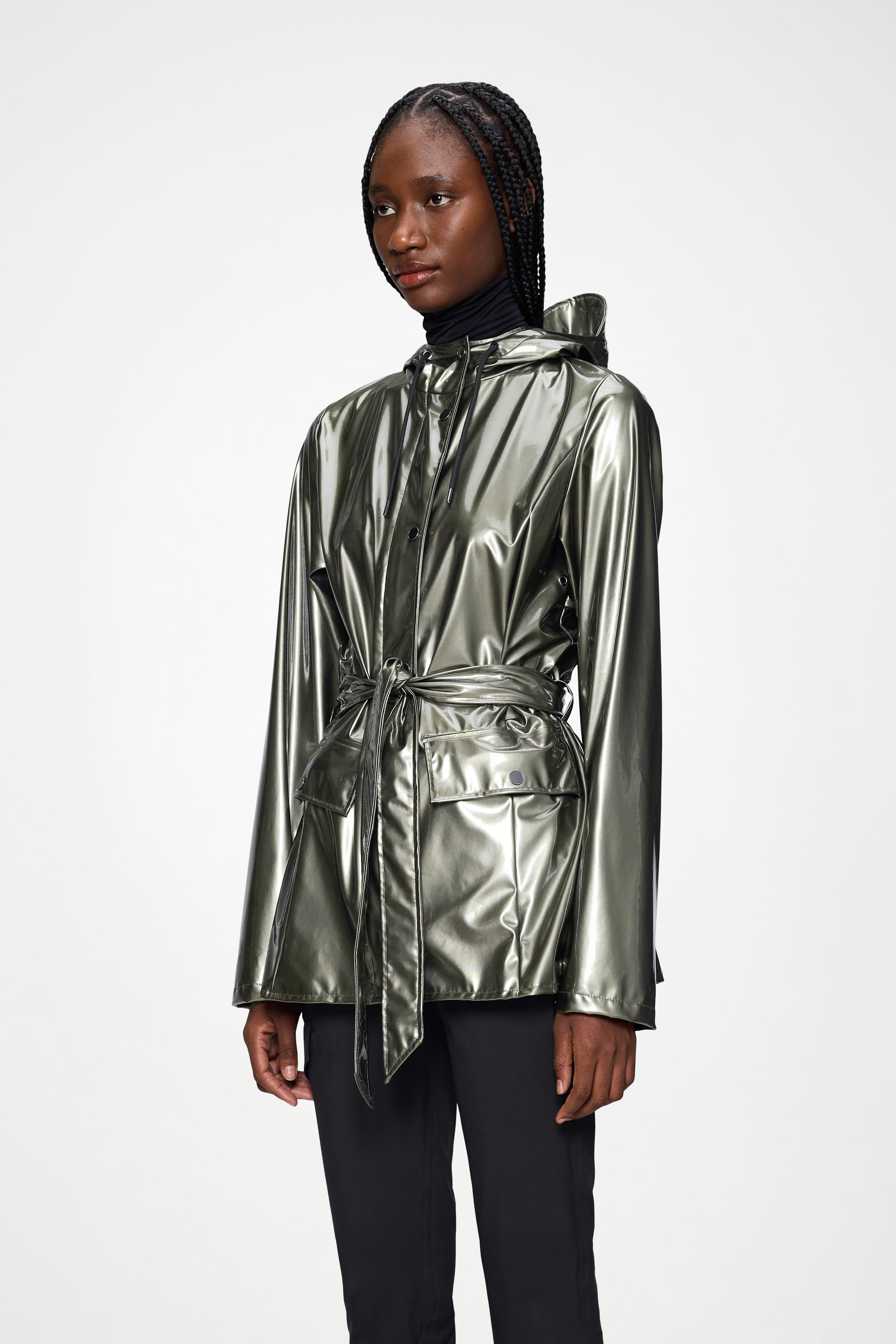 RAINS Curve Jacket Raven Jacket