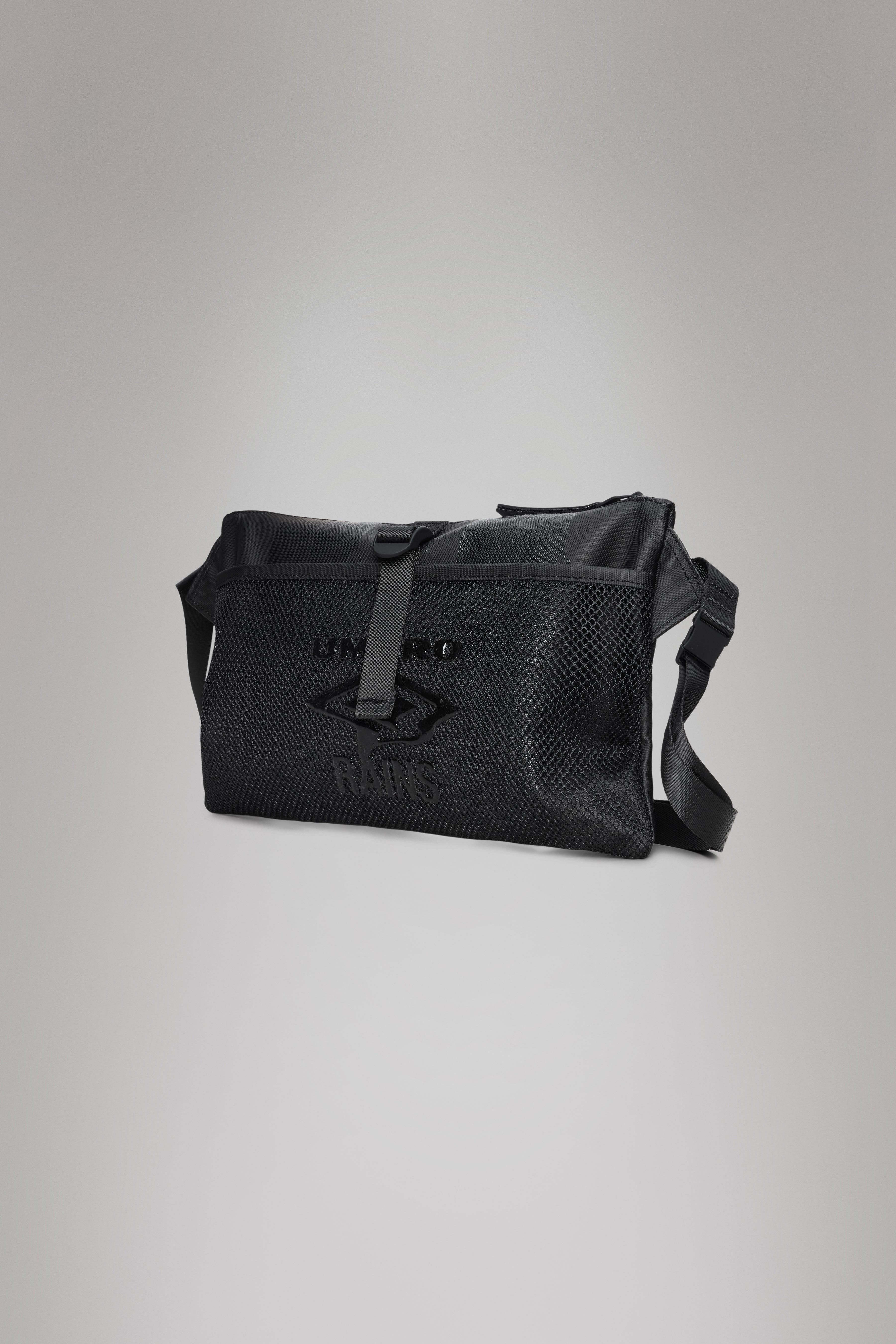Rains Rains x Umbro Transfer Musette Bag Black Crossbody