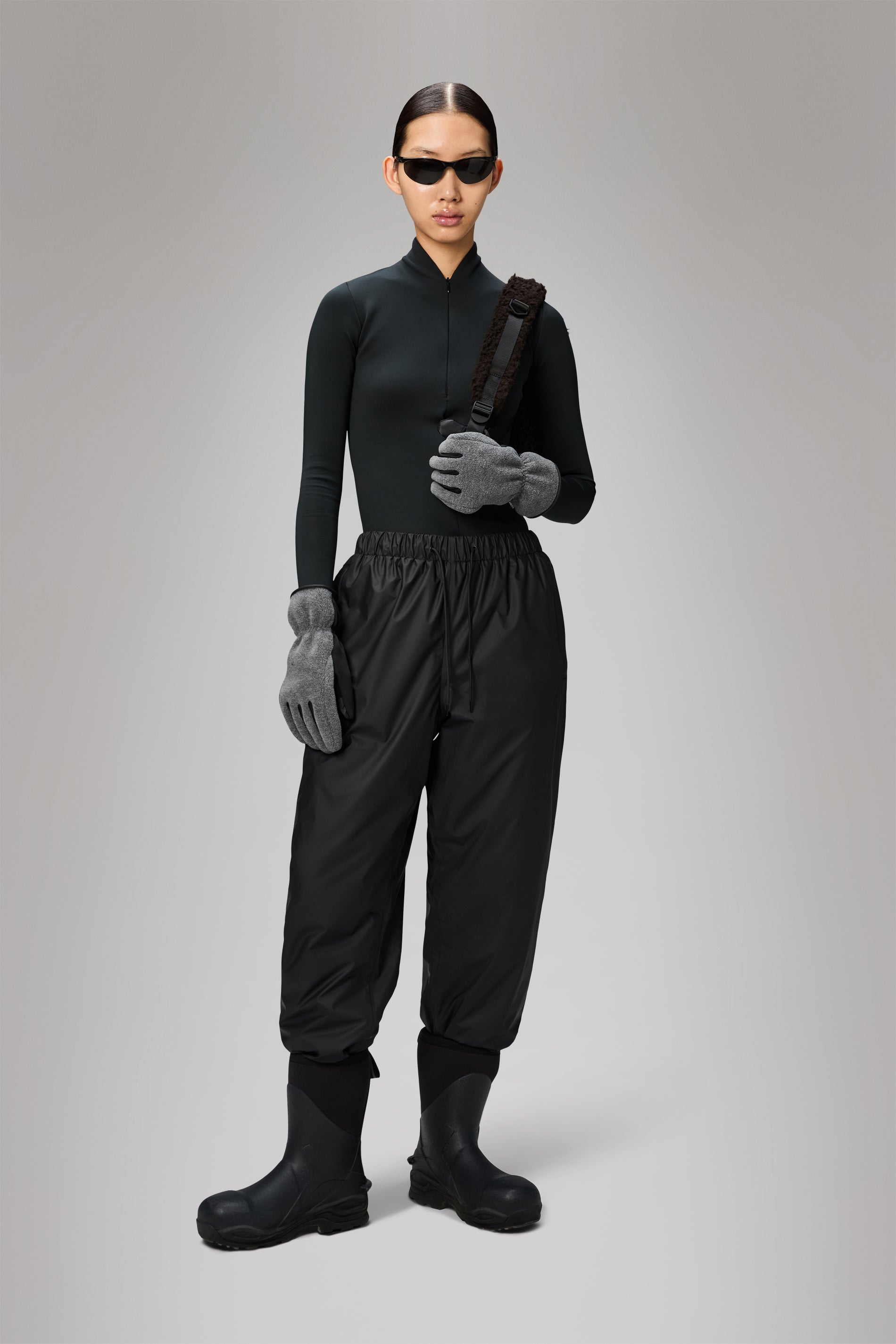 RAINS Lohja Insulated Pants Black Pants