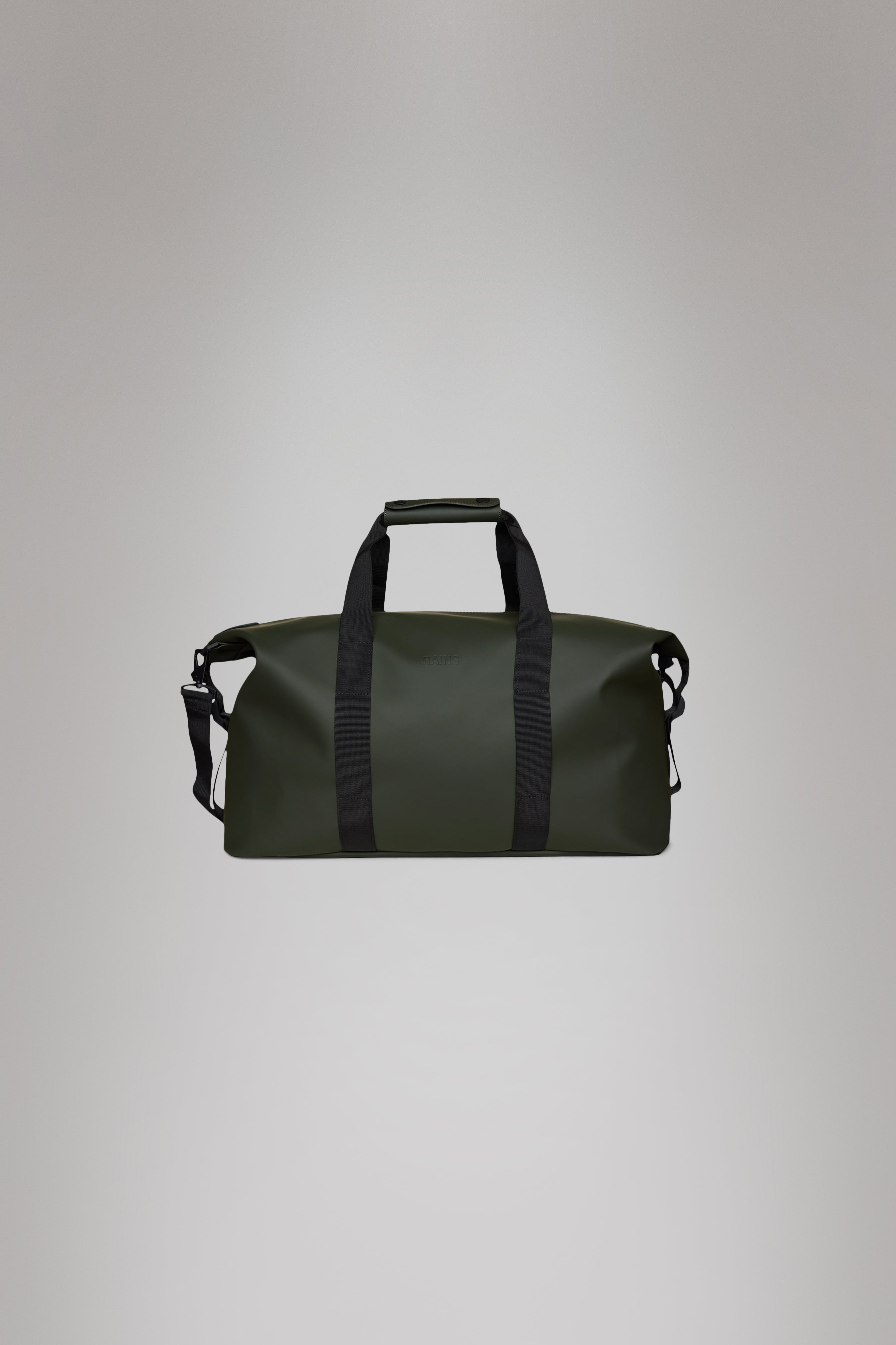 RAINS Hilo Weekend Bag Green 36L H27 x D26 x W52 cm Weekender