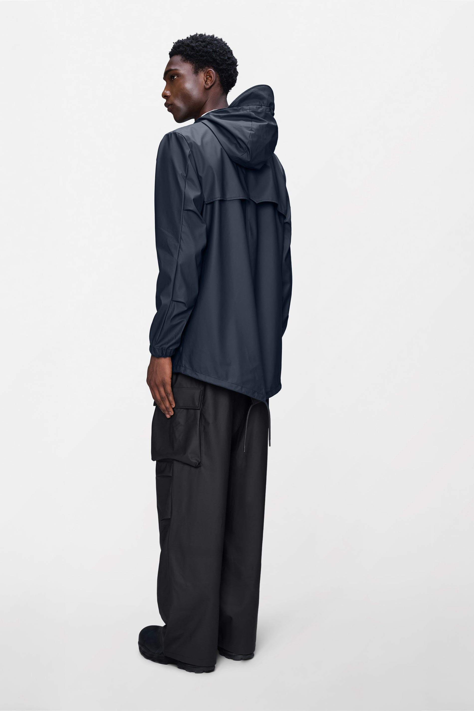 RAINS Fishtail Jacket Navy Jacket