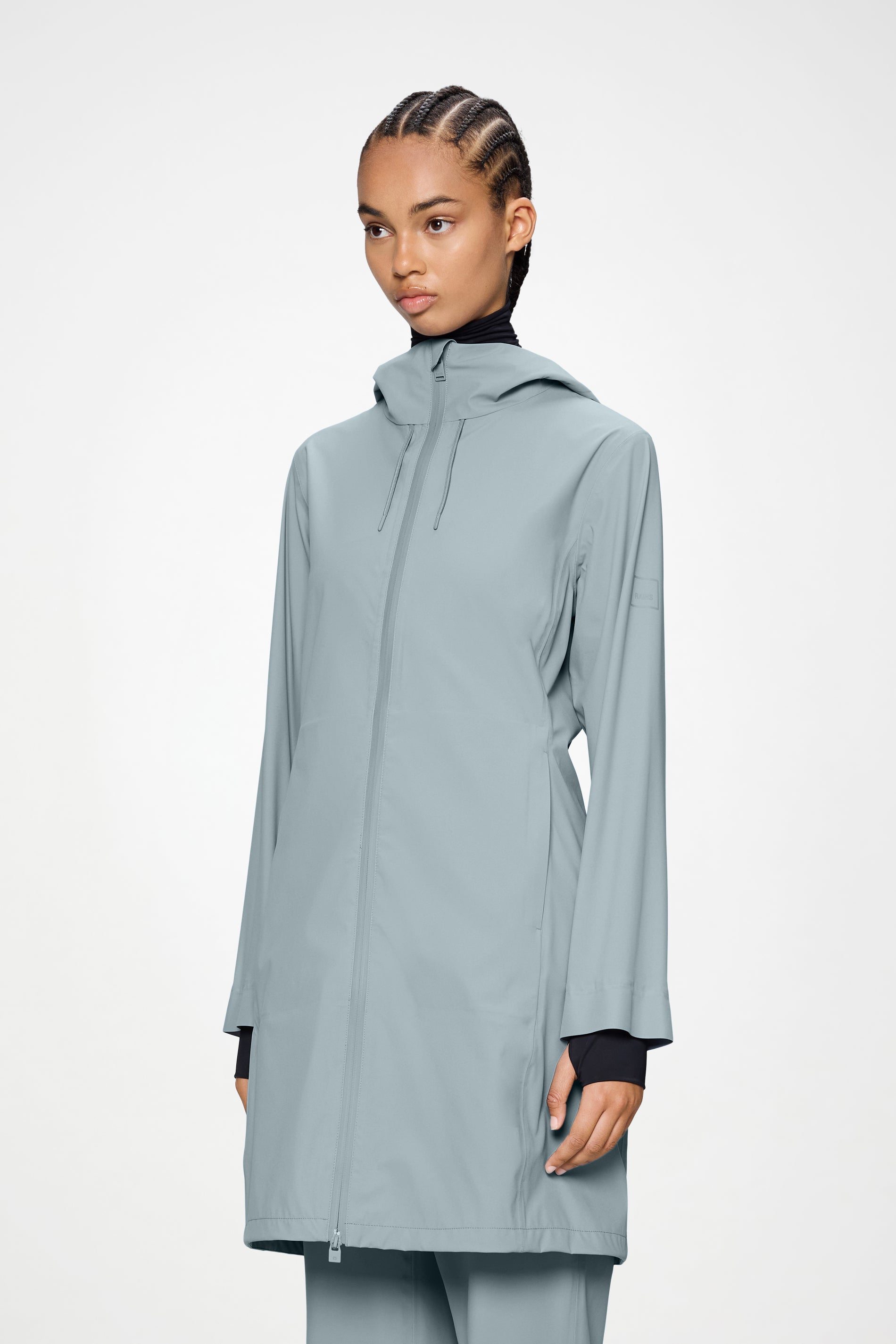 RAINS Suva Hardshell Long W Jacket Pool Jacket