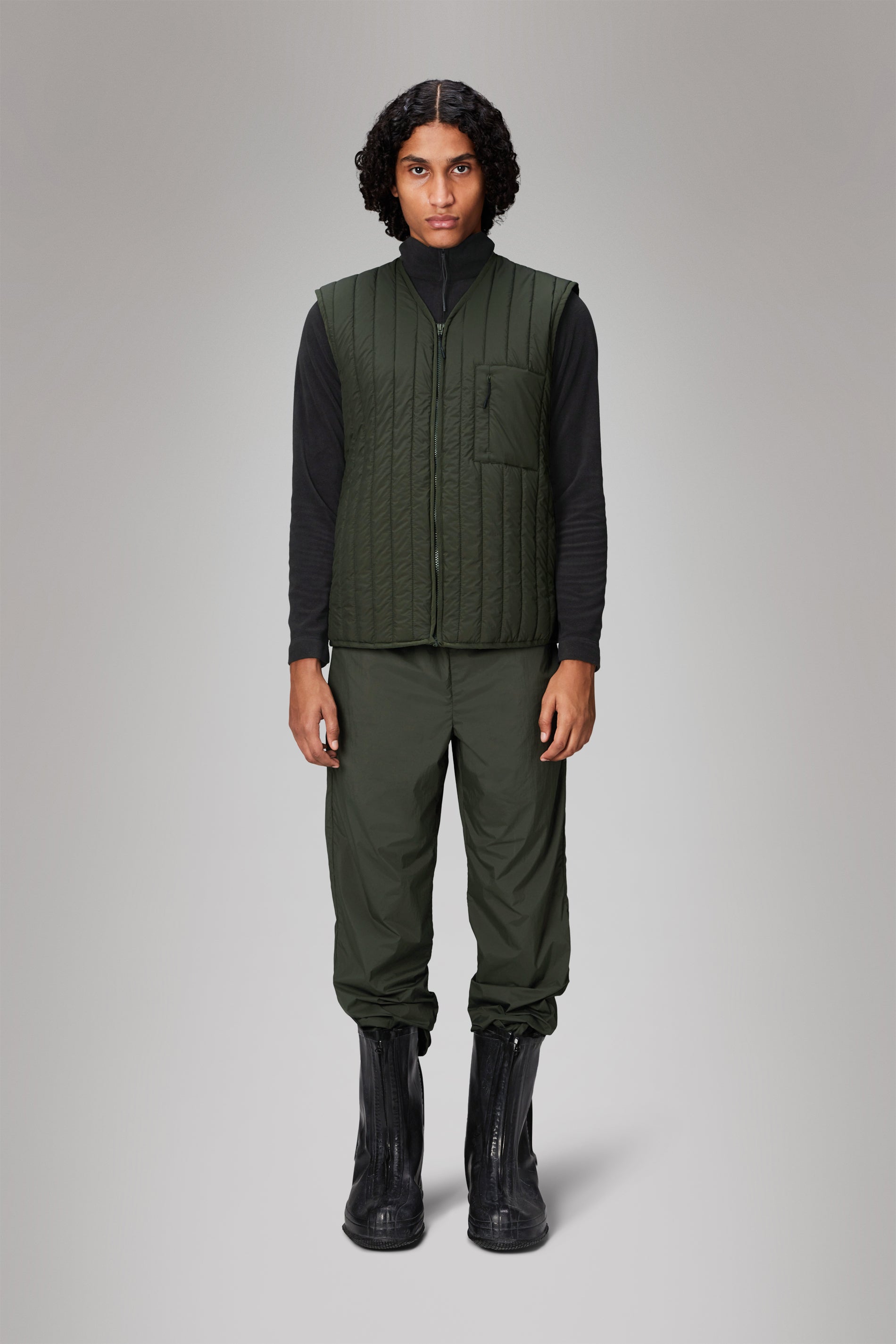 RAINS Banja Liner Vest Green Vest