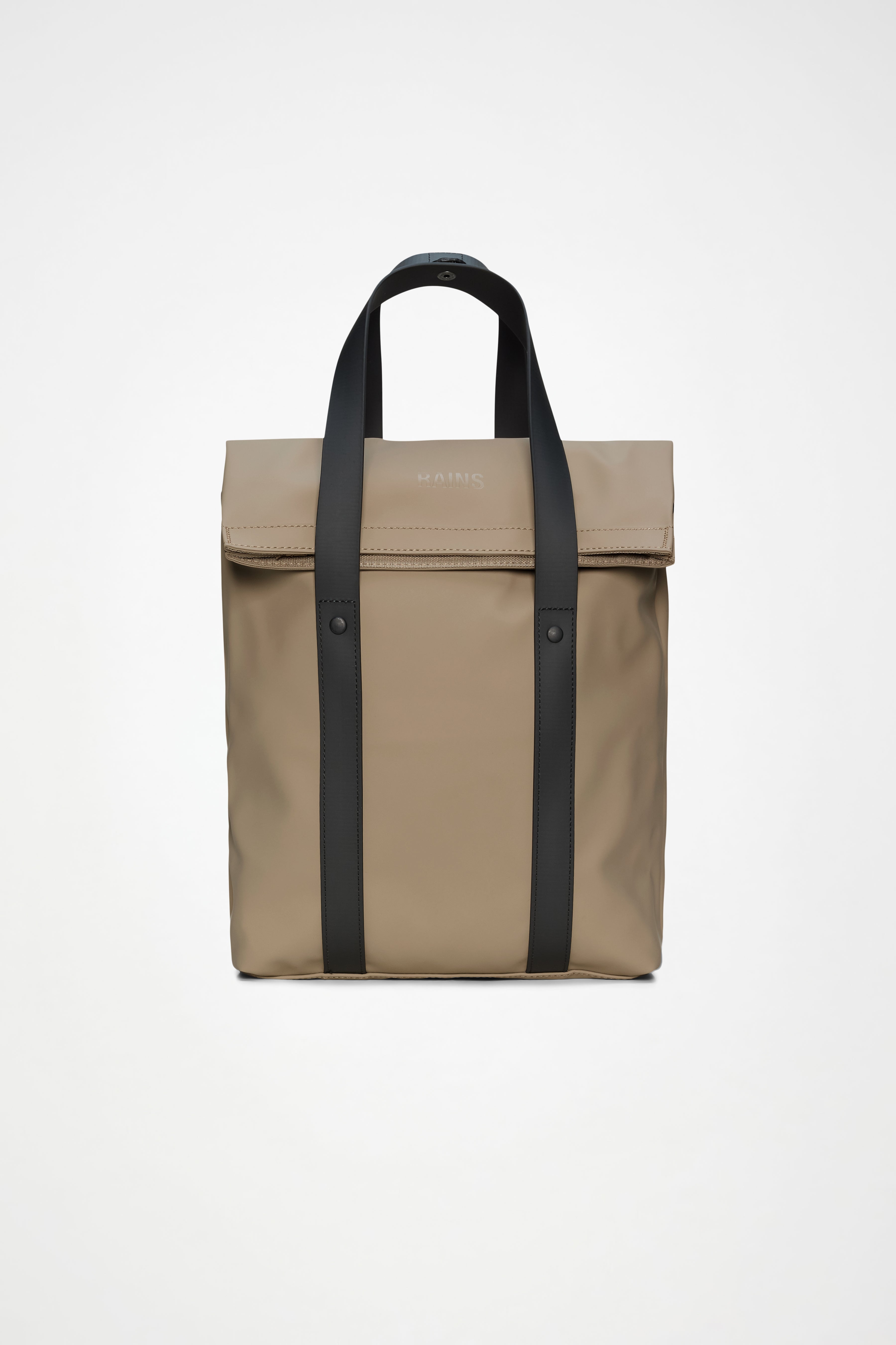 RAINS 2 Way Tote Backpack Mini Beige Backpack