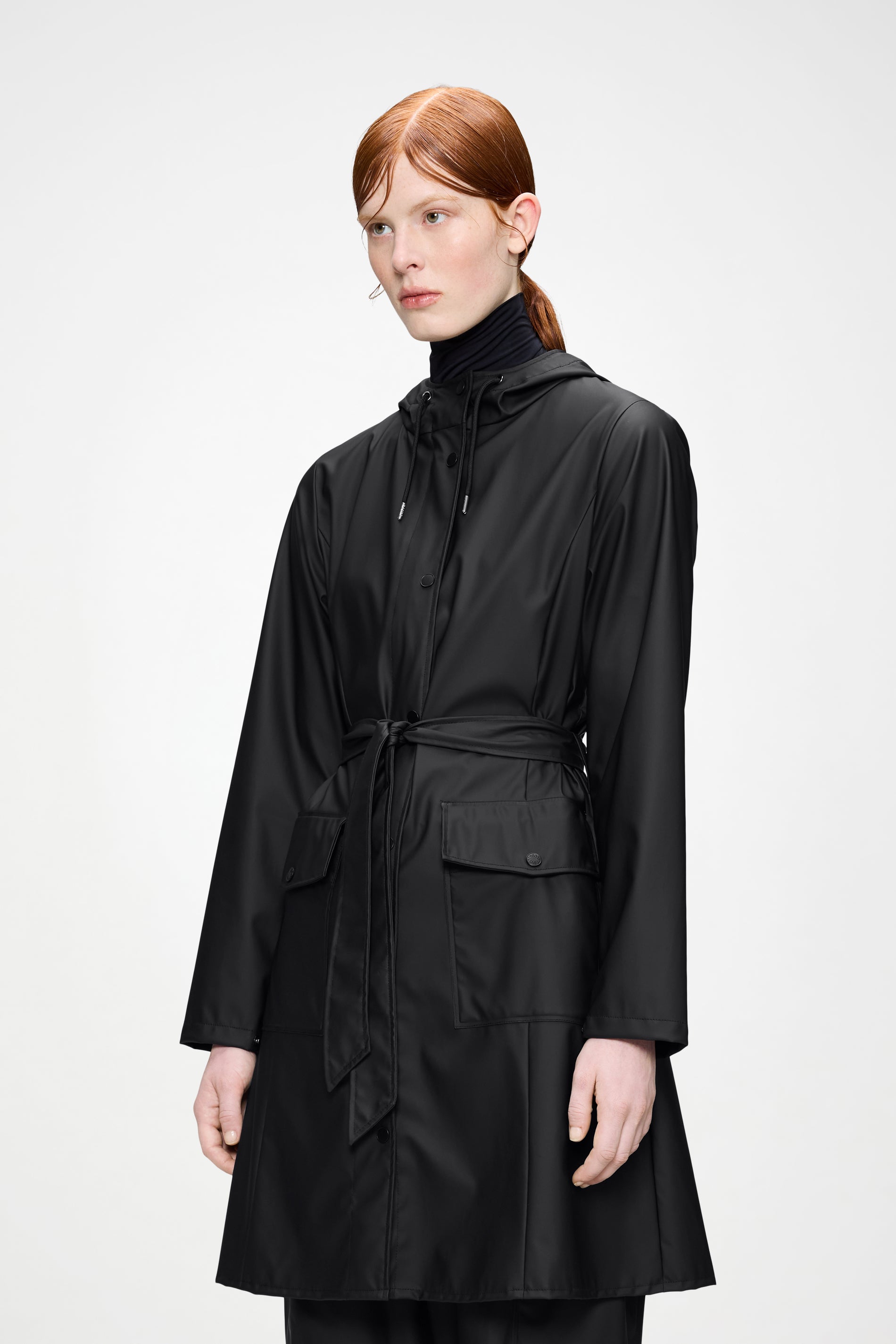 RAINS Curve Long Jacket
Black Jacket