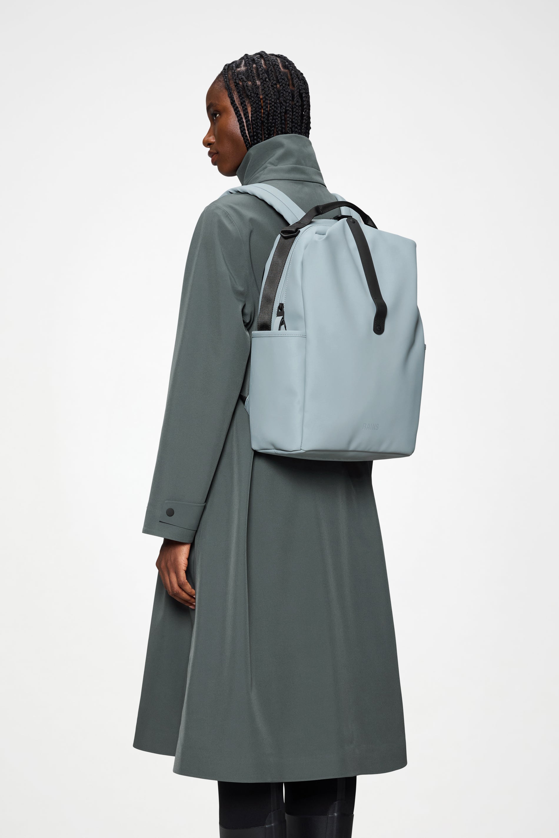 RAINS Clip Front Backpack Pool Backpack