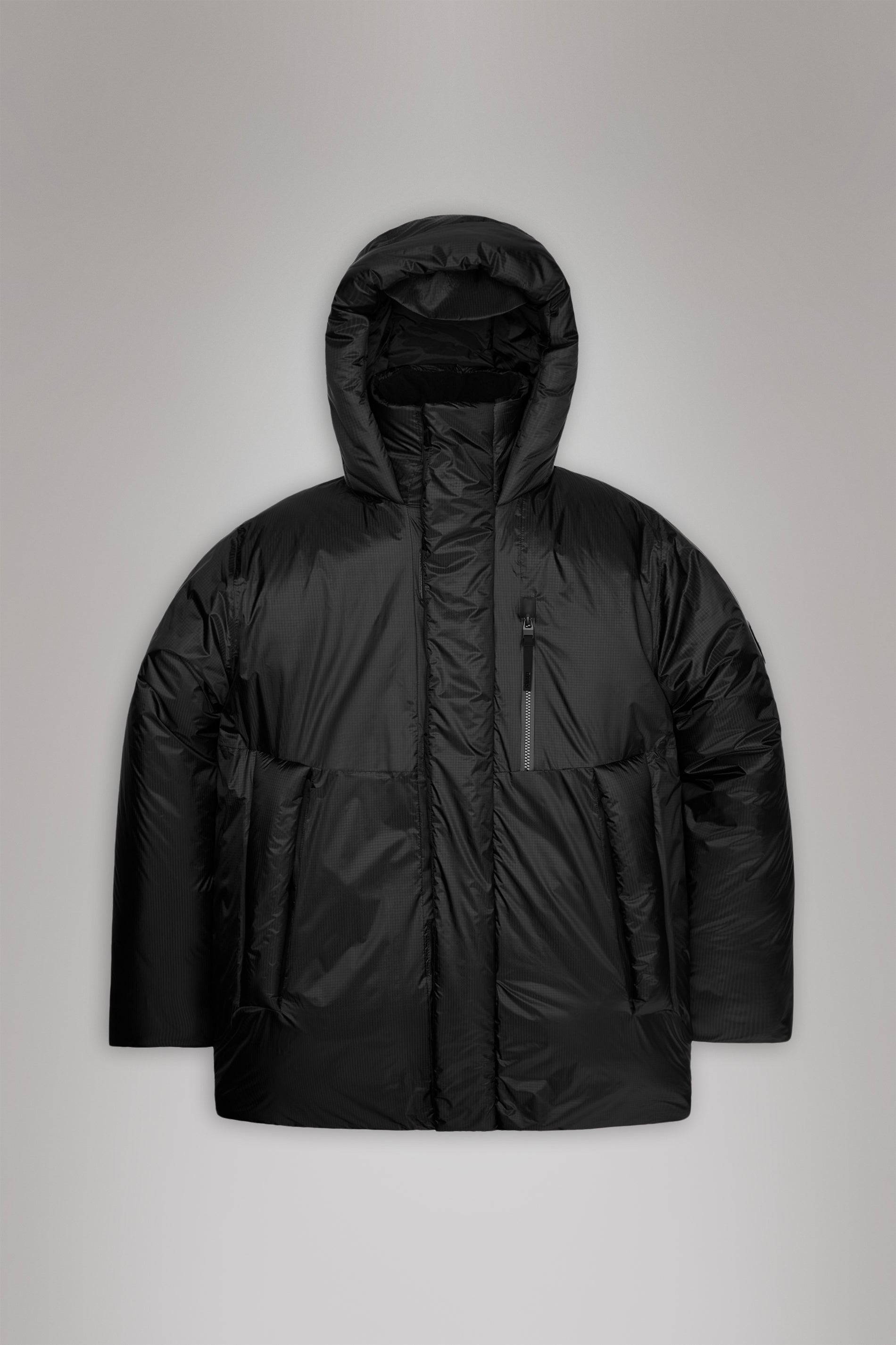RAINS Torna Insulated Long Jacket Black Jacket