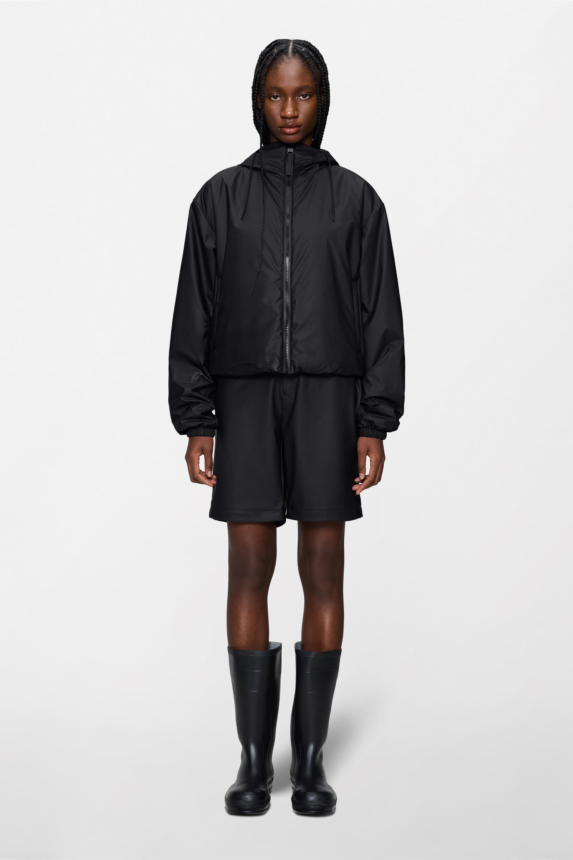 RAINS Lohja Short Insulated Jacket Black Jacket