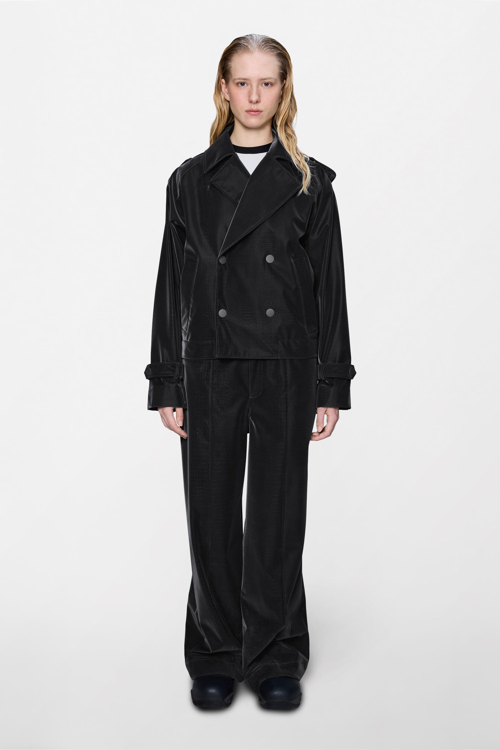 RAINS Short Trench Coat Bite Jacket