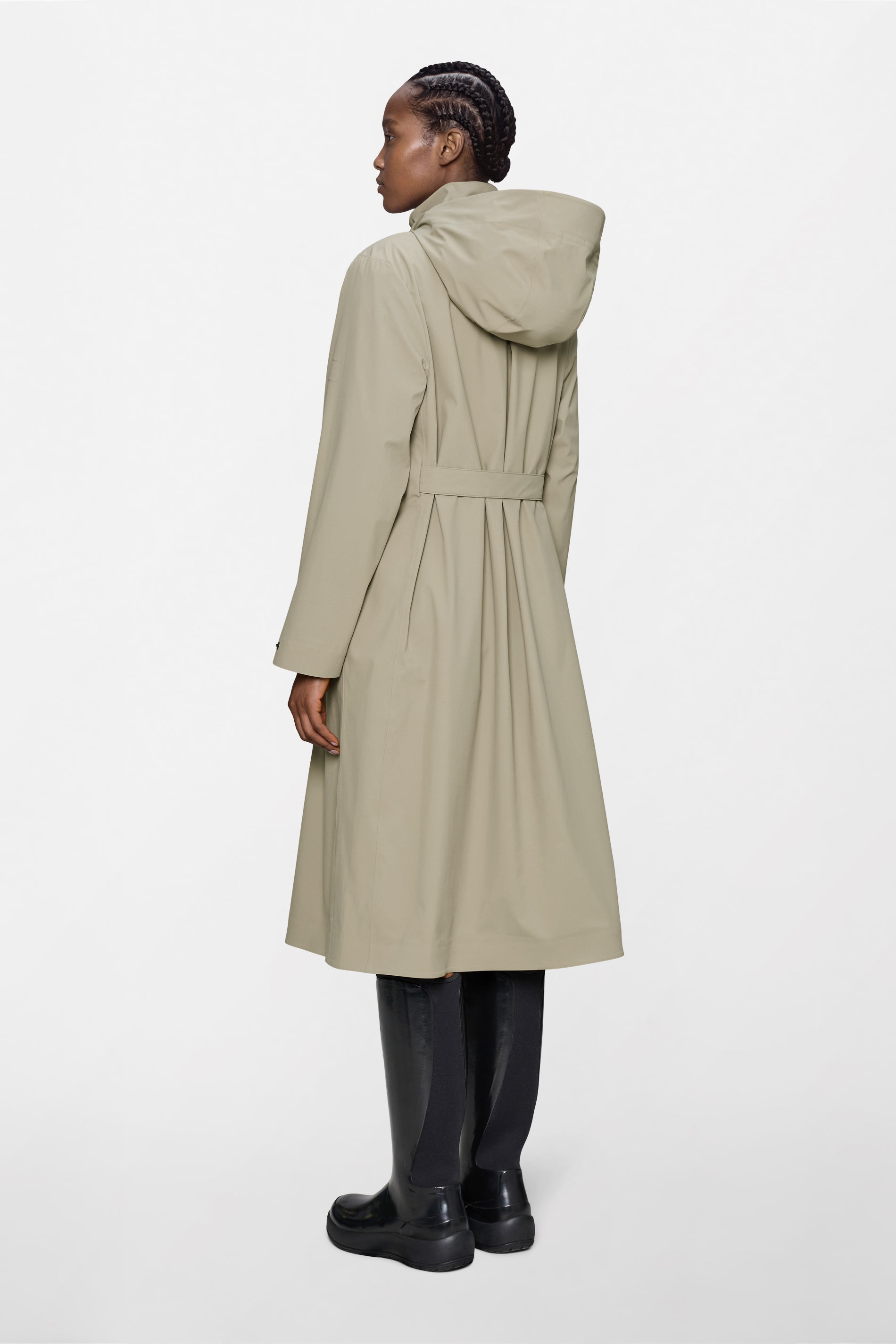 RAINS Suva Hardshell W Coat Beige Jacket