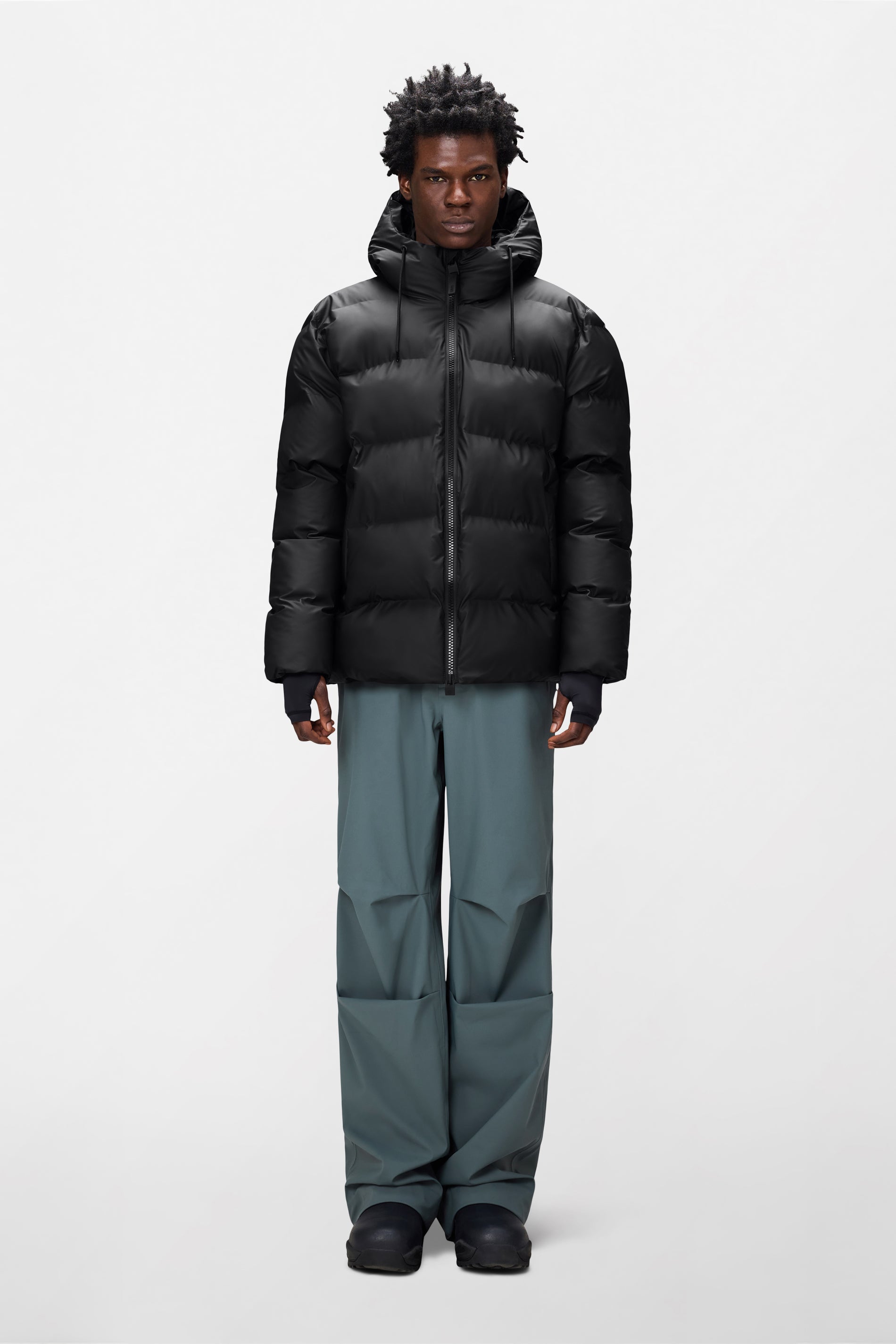 RAINS Alta Puffer Jacket Black Jacket