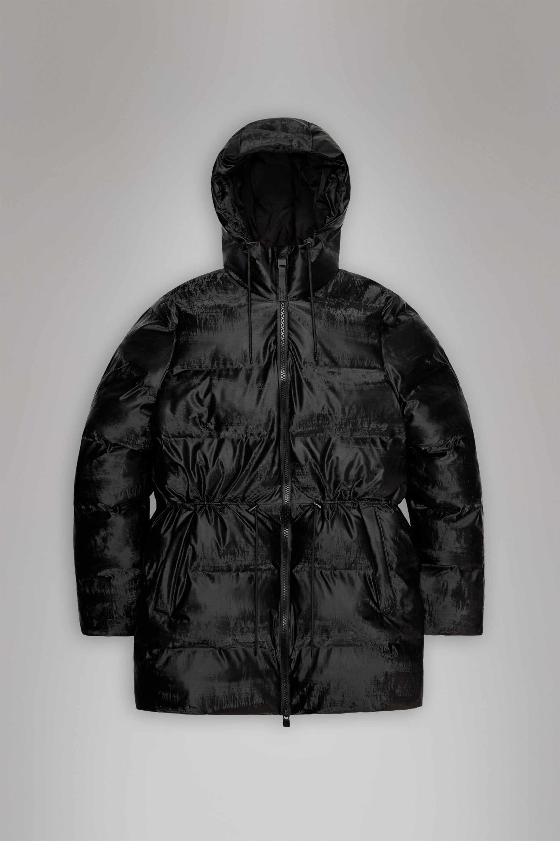 Rains Alta Long Puffer String W Jacket Coal Jacket