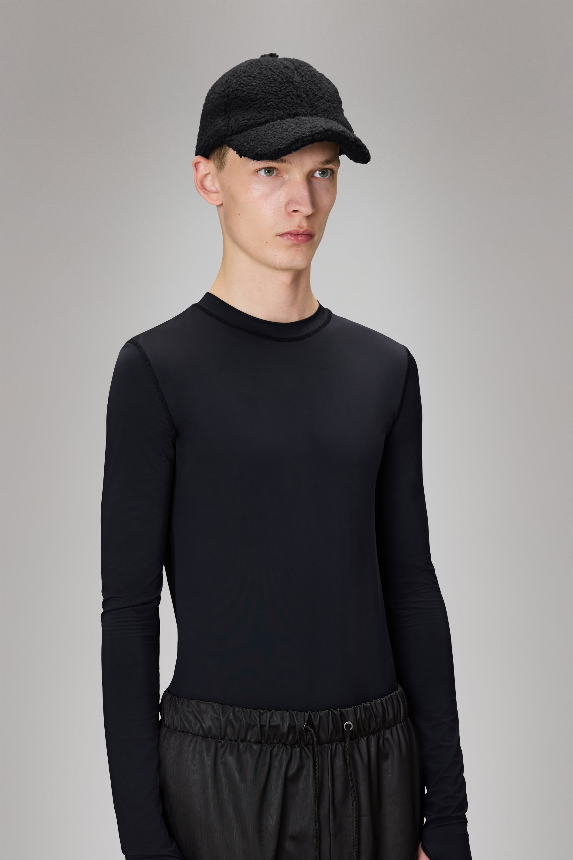 RAINS Fleece Cap Black Headwear