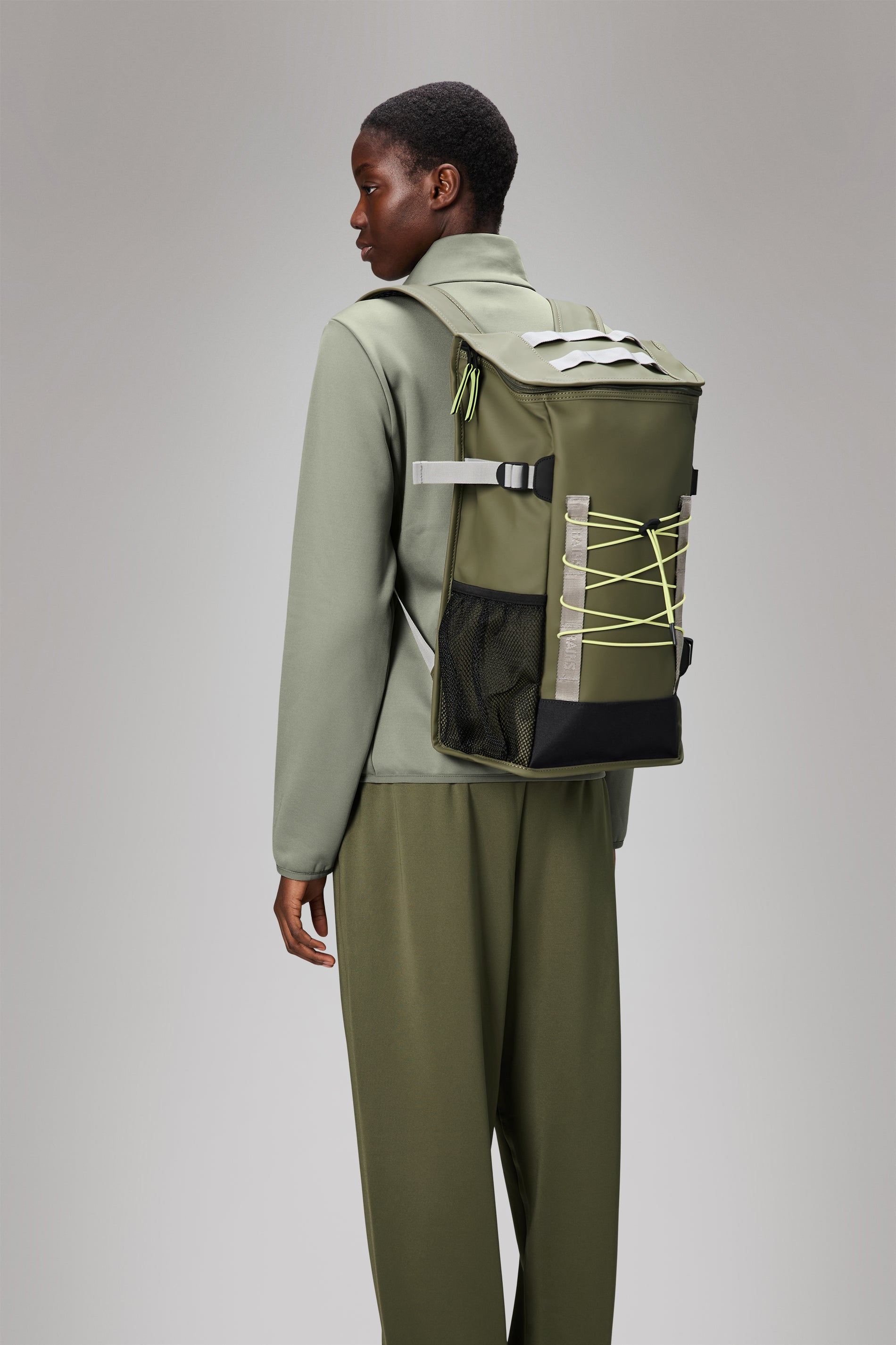 RAINS Trail Mountaineer Bag Marsh Backpack