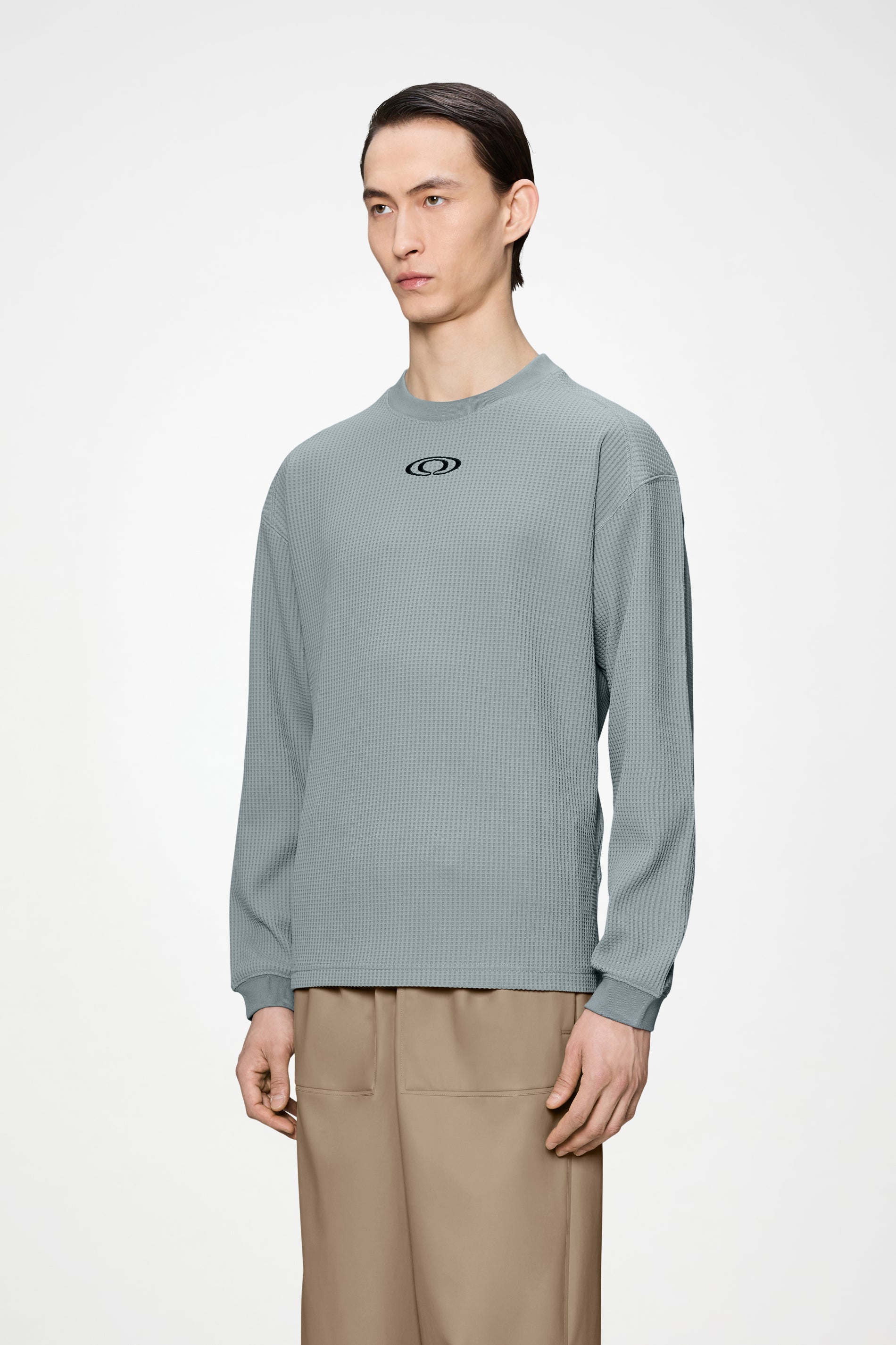 RAINS Waffle Long Sleeve T-shirt Splash Pool Long Sleeve