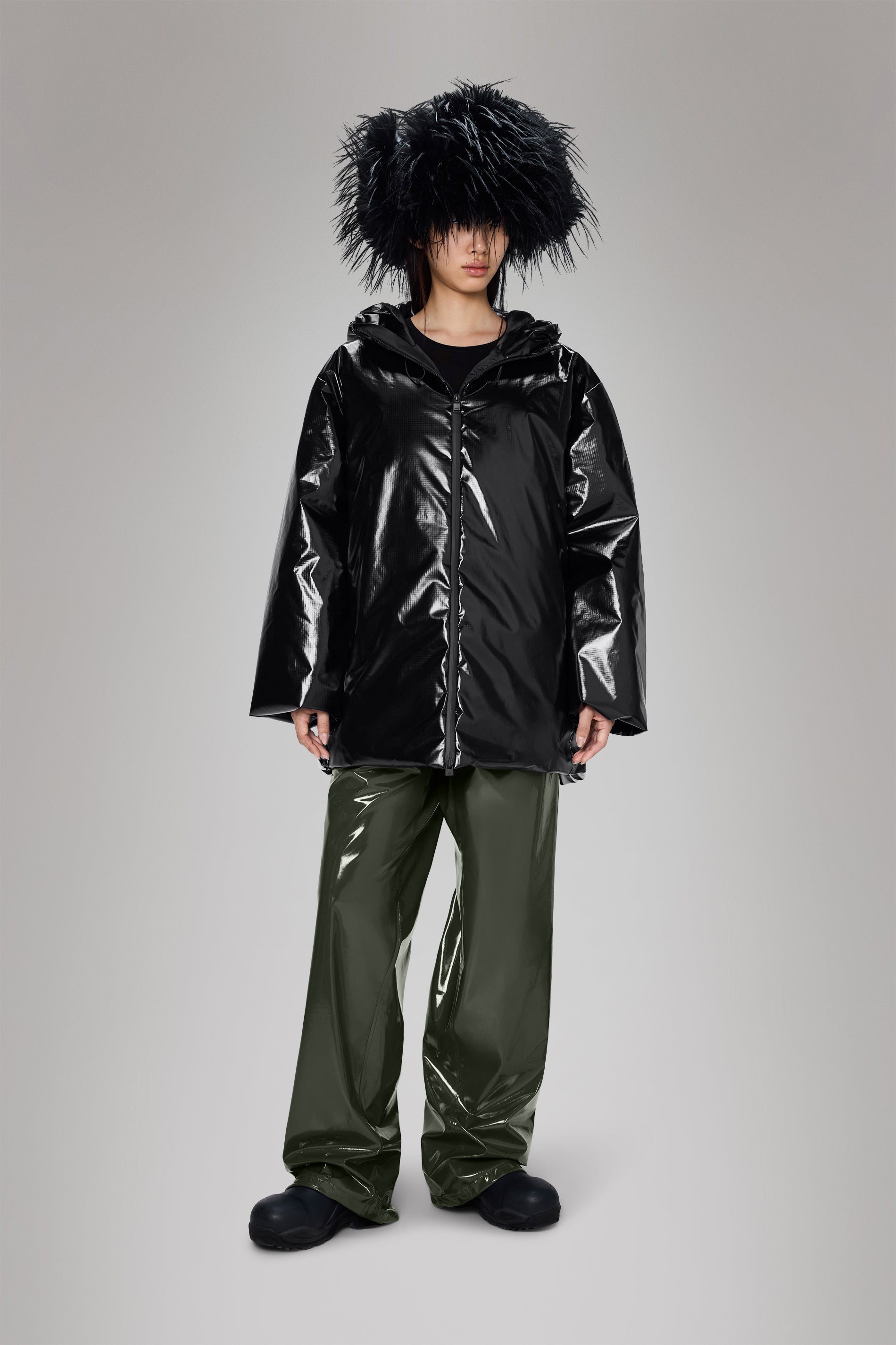 RAINS Sibu Vision Puffer Jacket Black Jacket